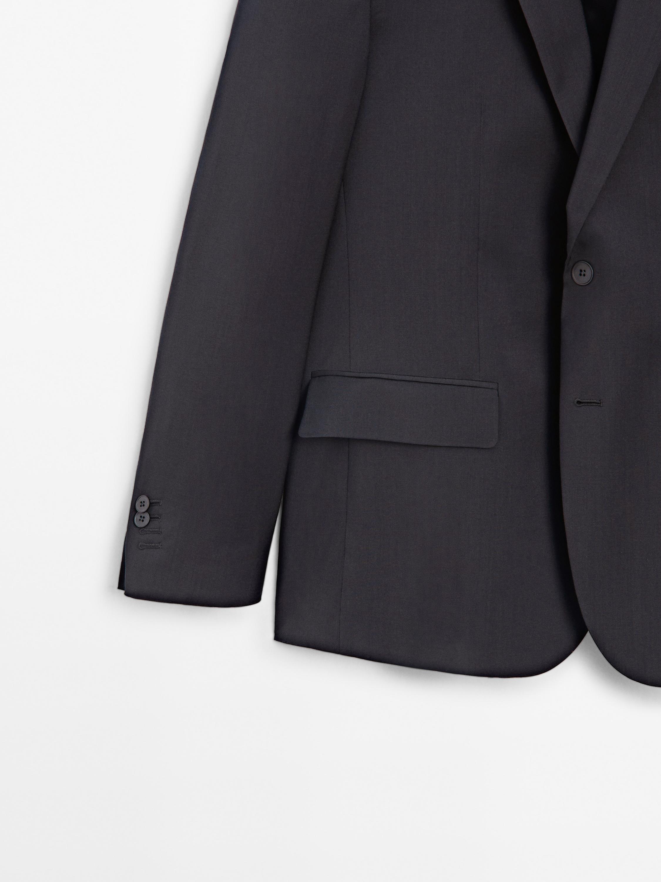 100% wool suit blazer
