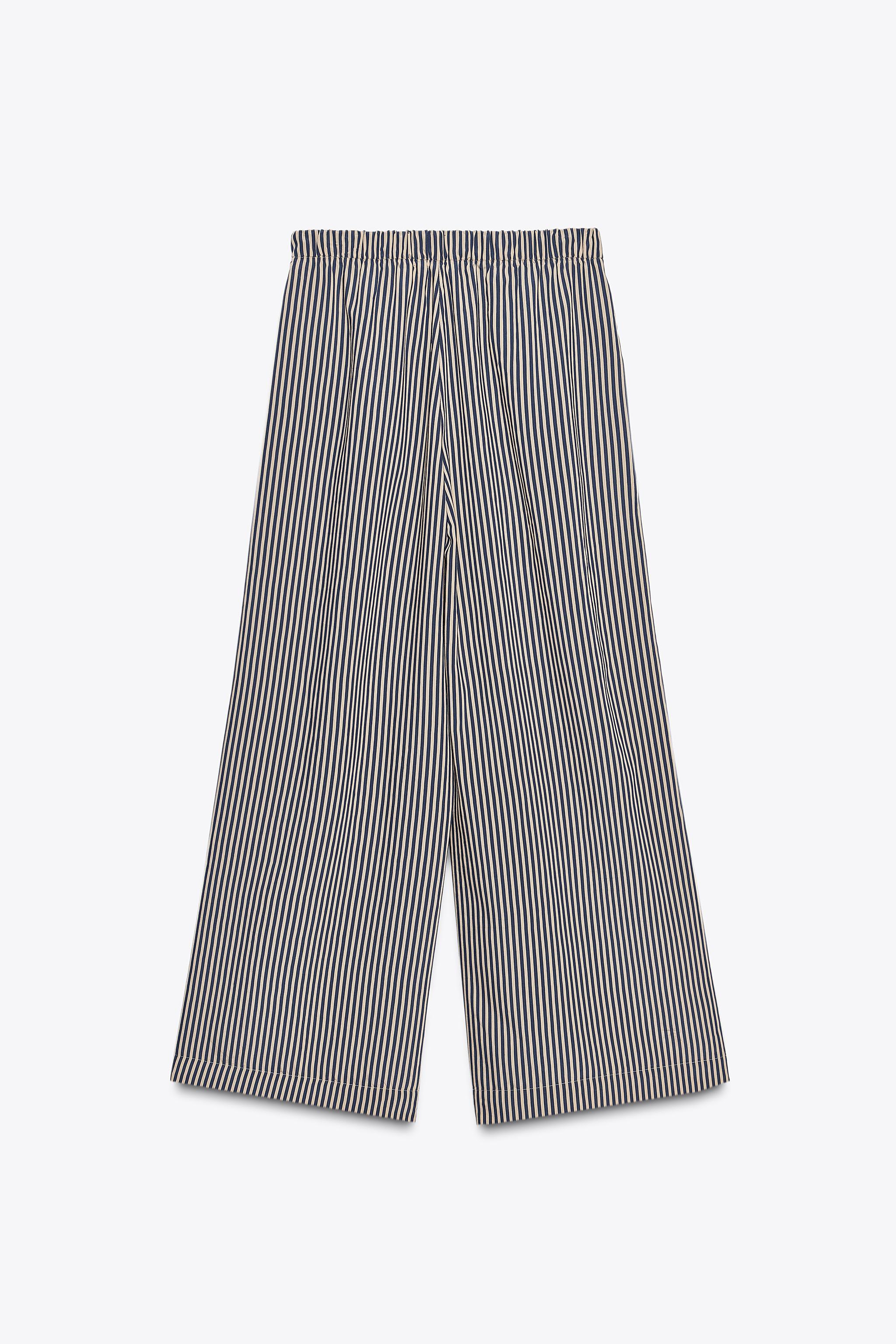 ZW COLLECTION STRIPED FLOWY PANTS