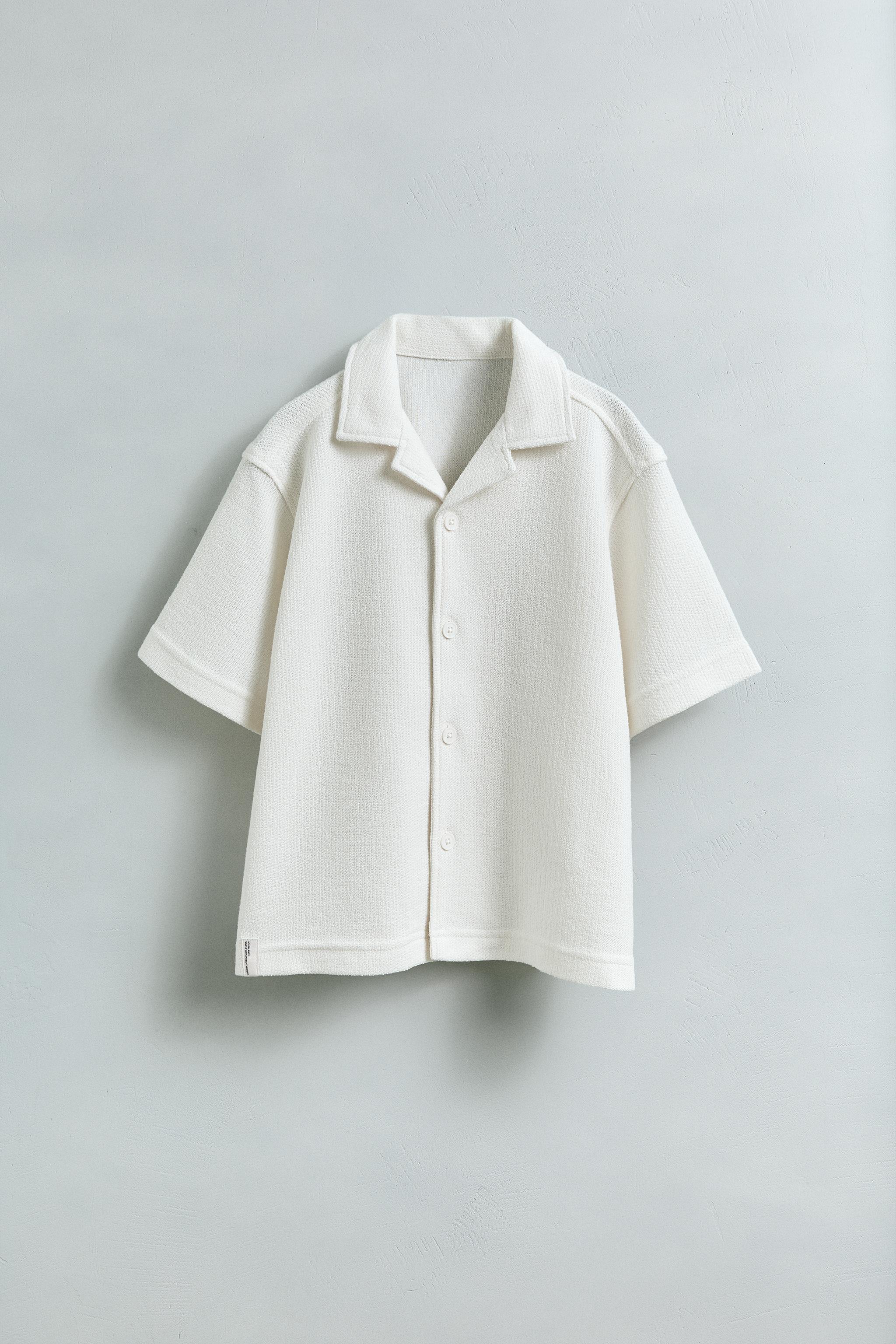 RUSTIC TOWEL EFFECT BOWLING SHIRT
