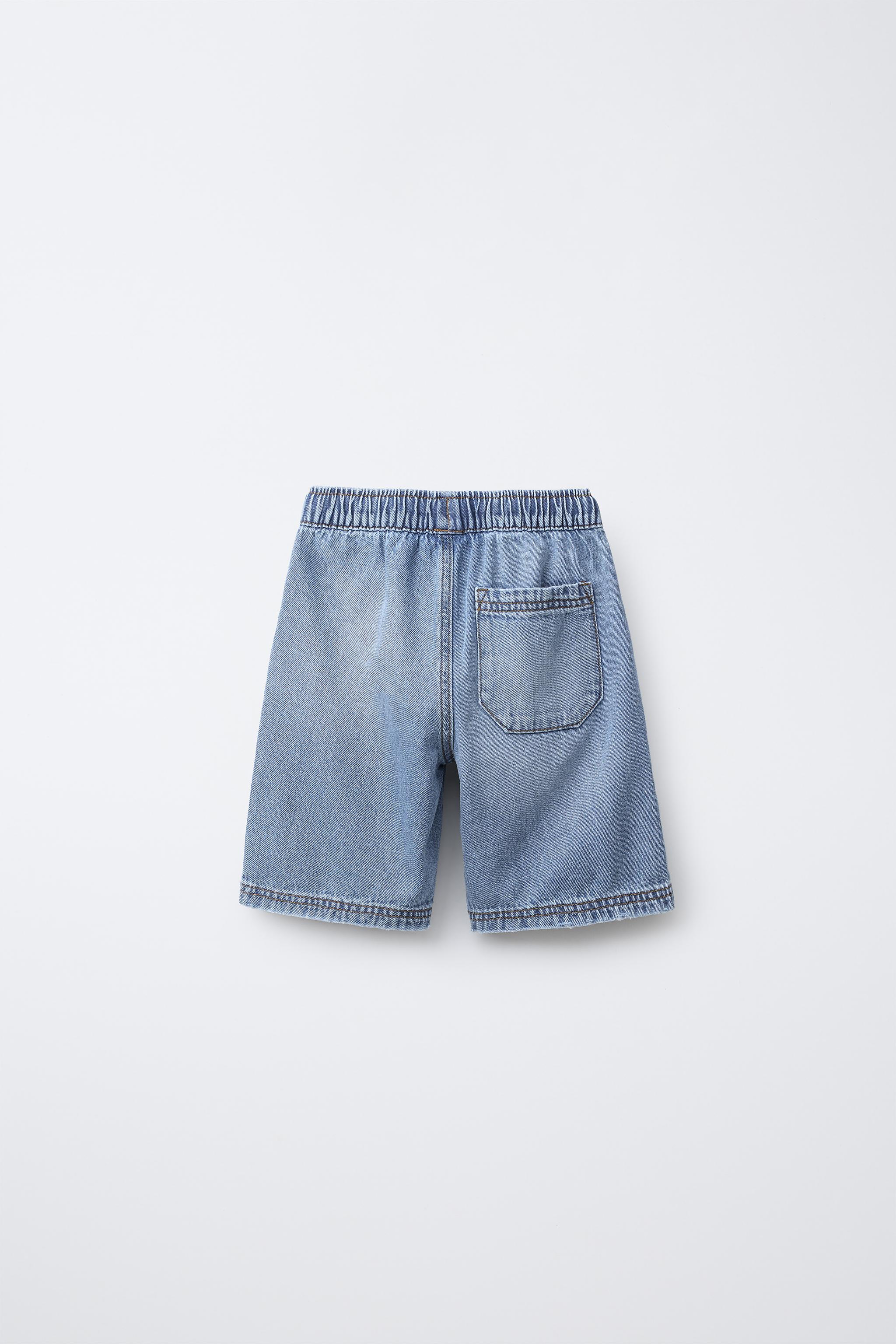 LOOSE DENIM BERMUDA SHORTS