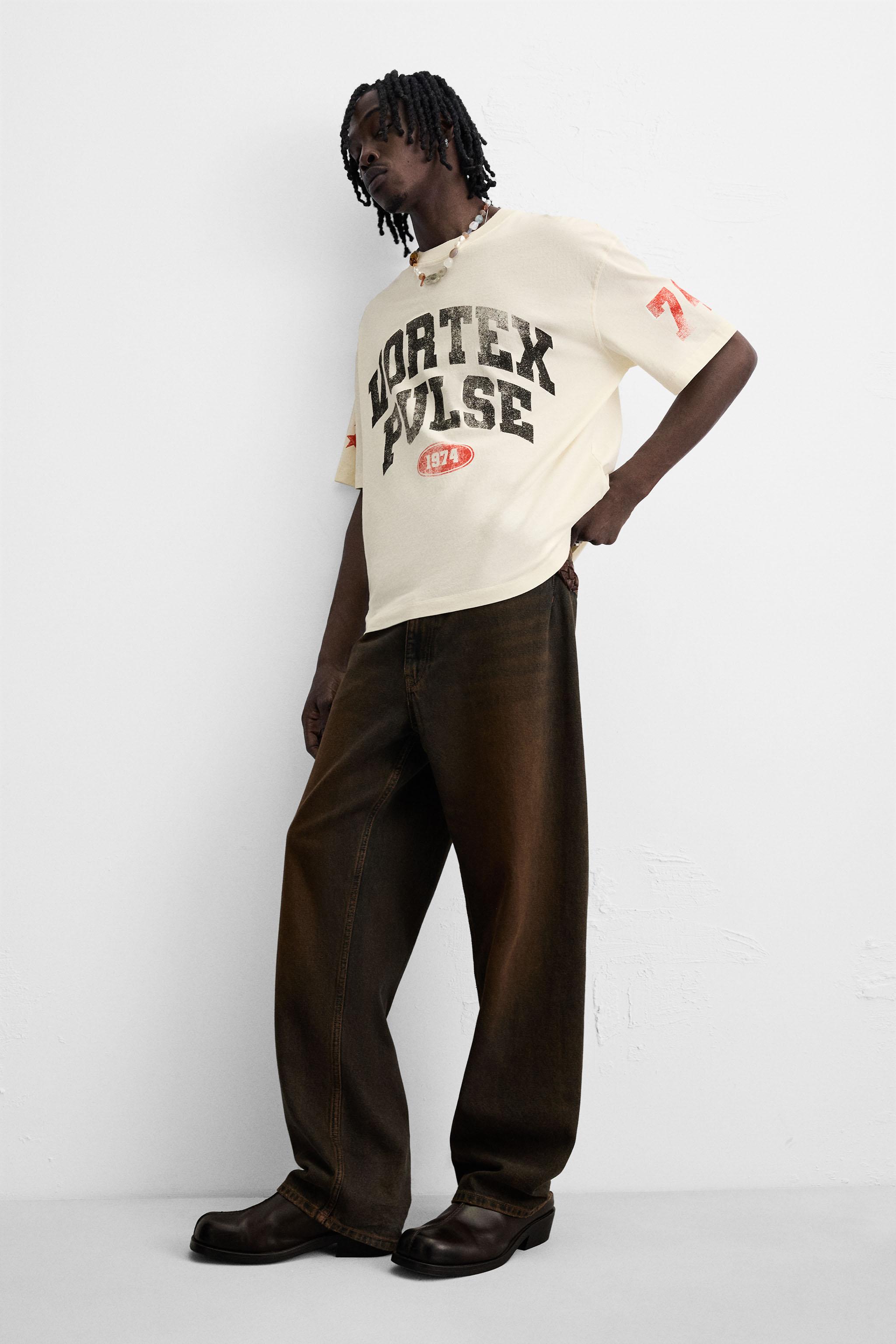 WASHED PRINT T-SHIRT