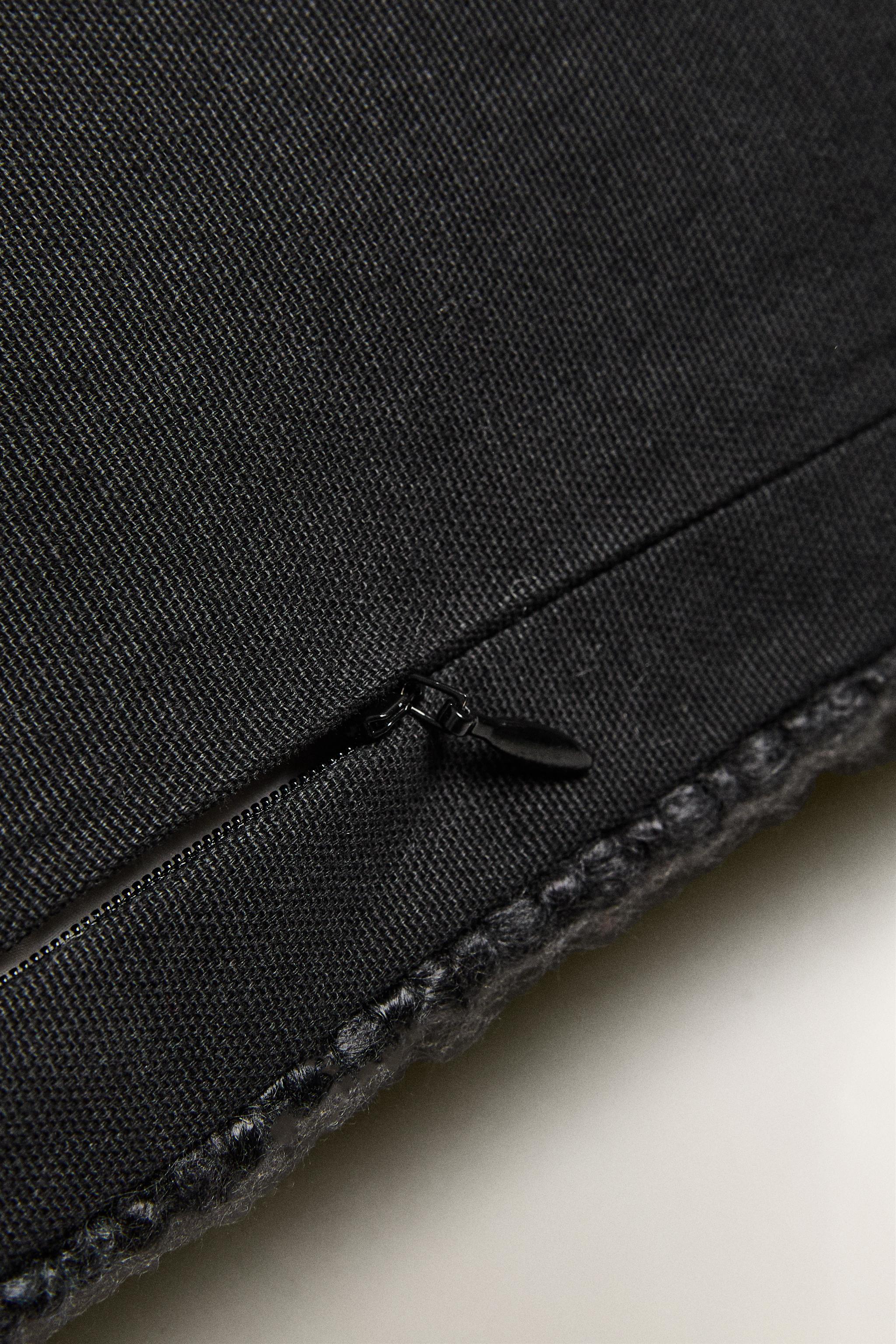 FRINGED THROW PILLOW COVER