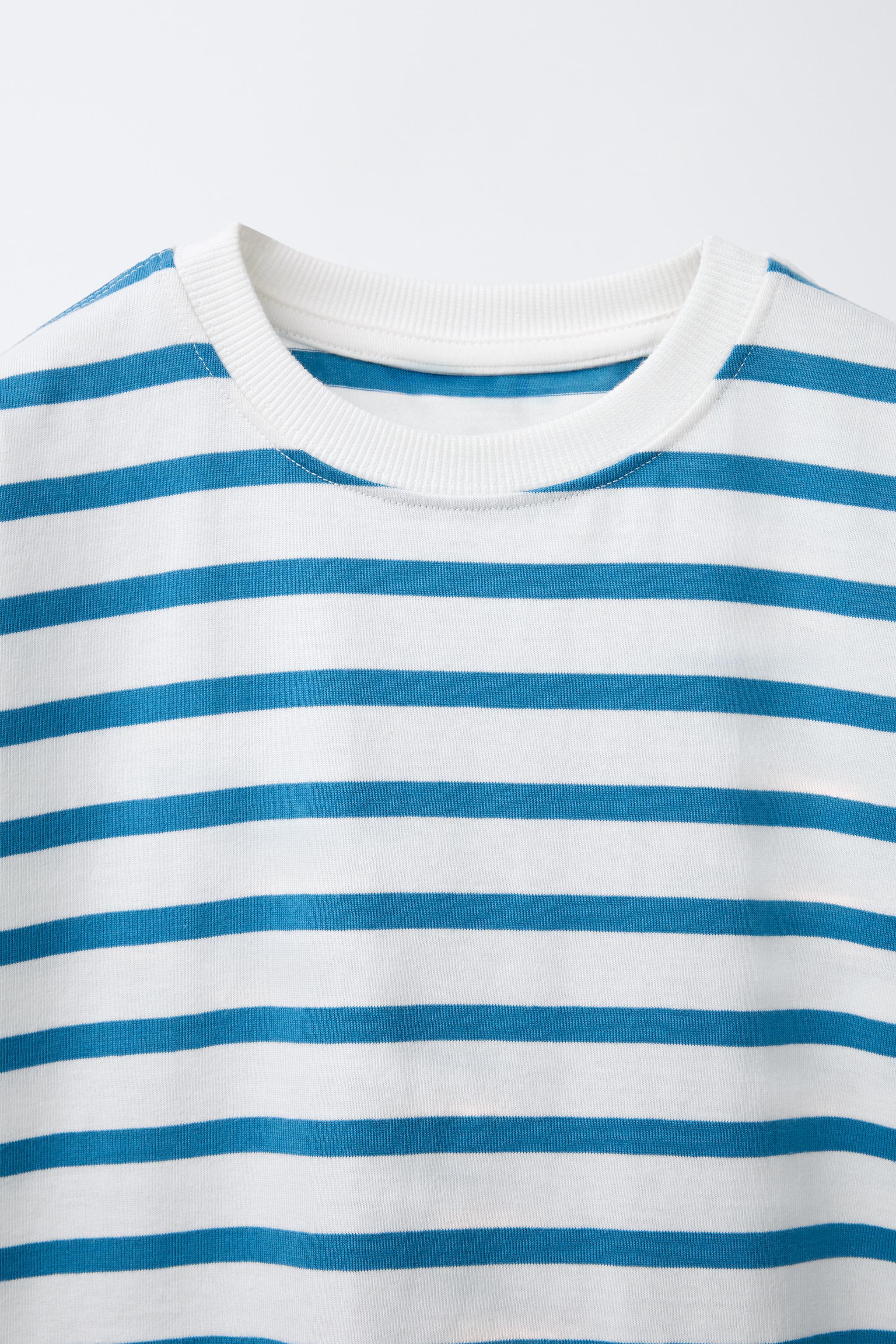 STRIPE PRINT T-SHIRT