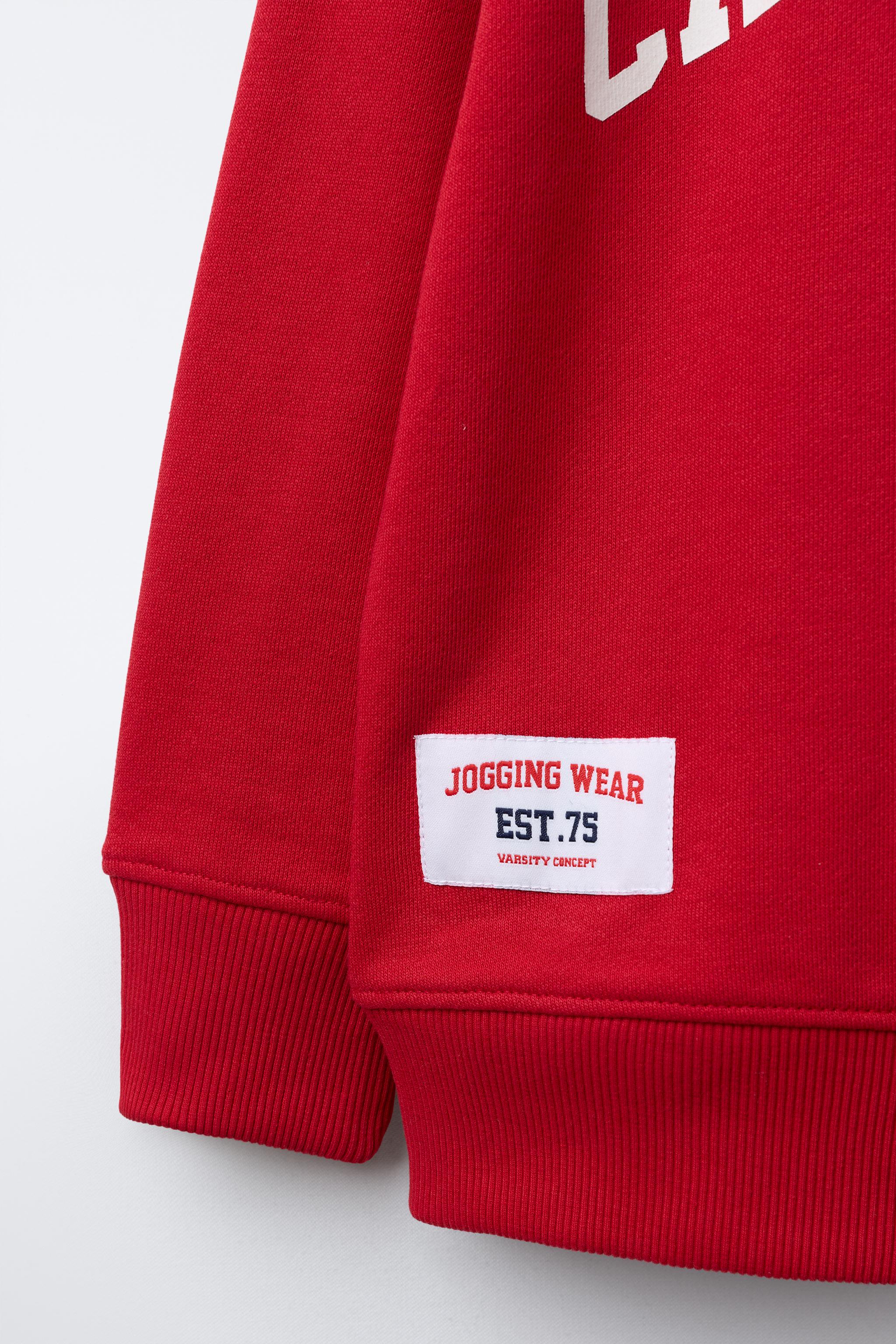 TEXT JOGGING SWEATSHIRT