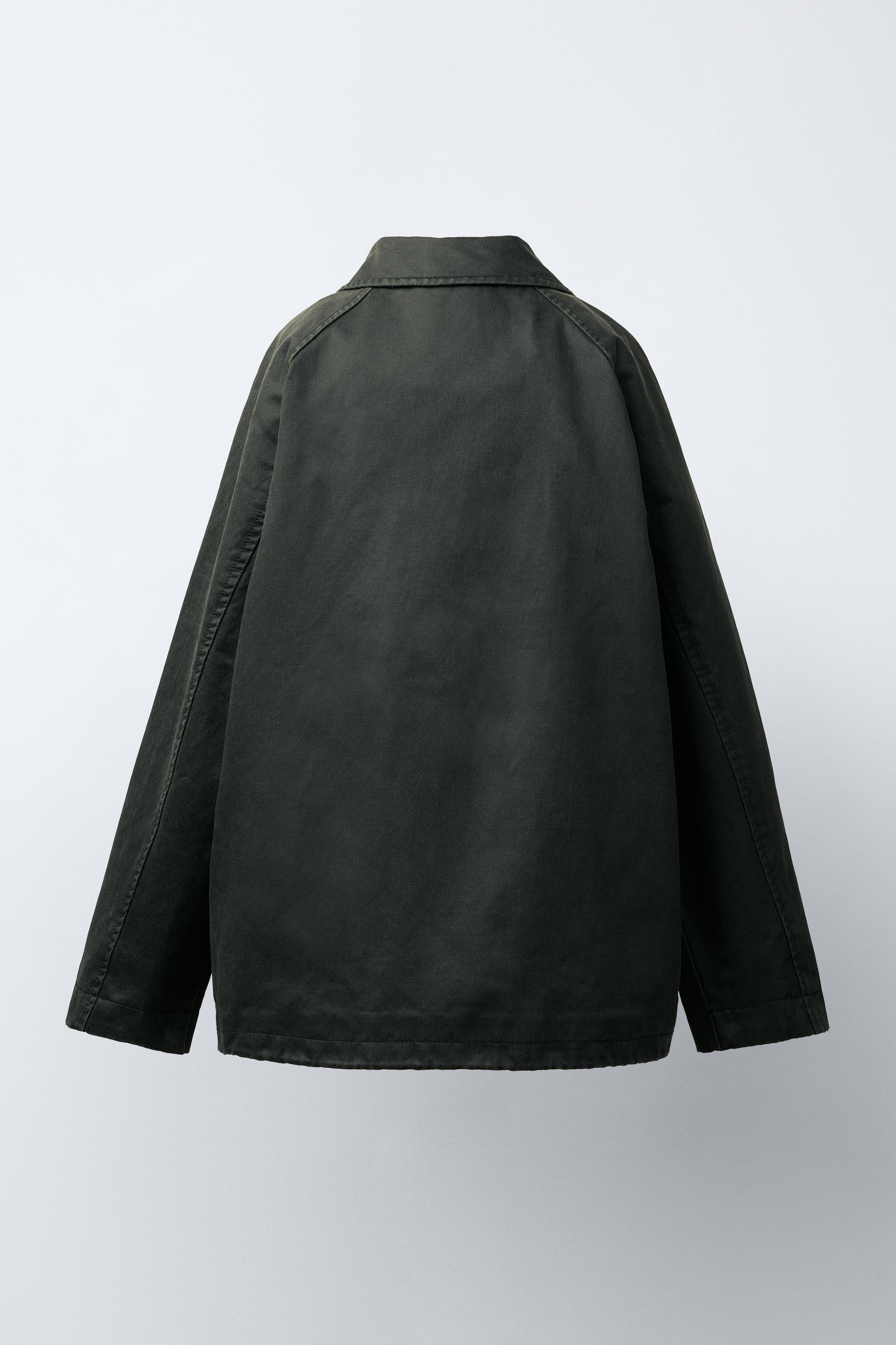 WAXED JACKET WITH LABEL