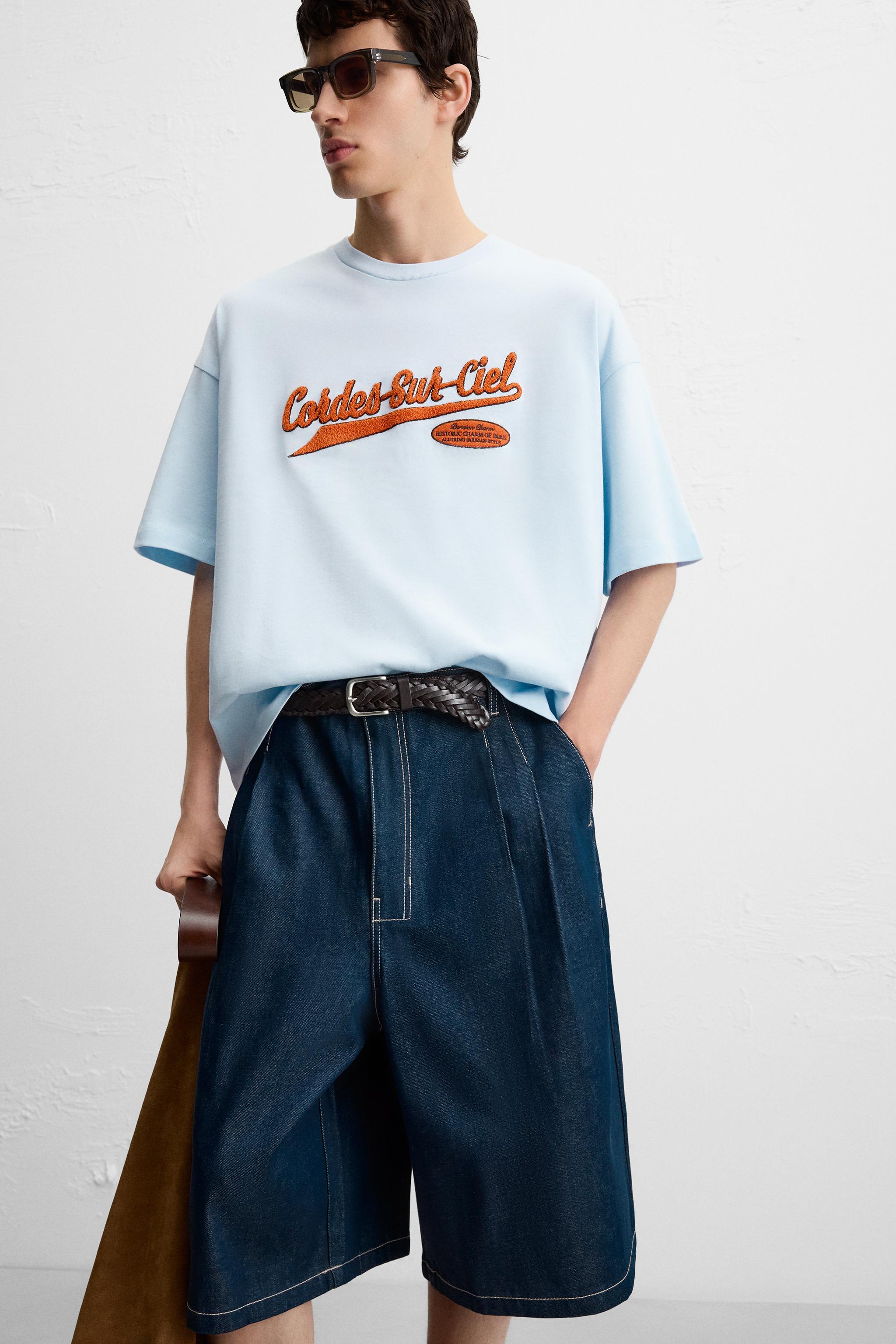 RUFFLED PATCH T-SHIRT