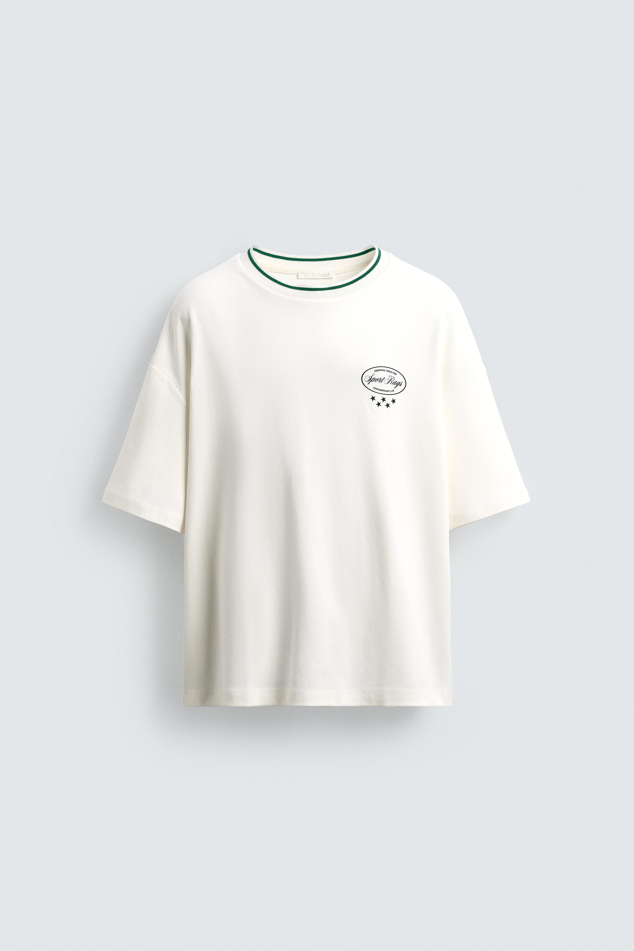 CONTRAST PRINT T-SHIRT