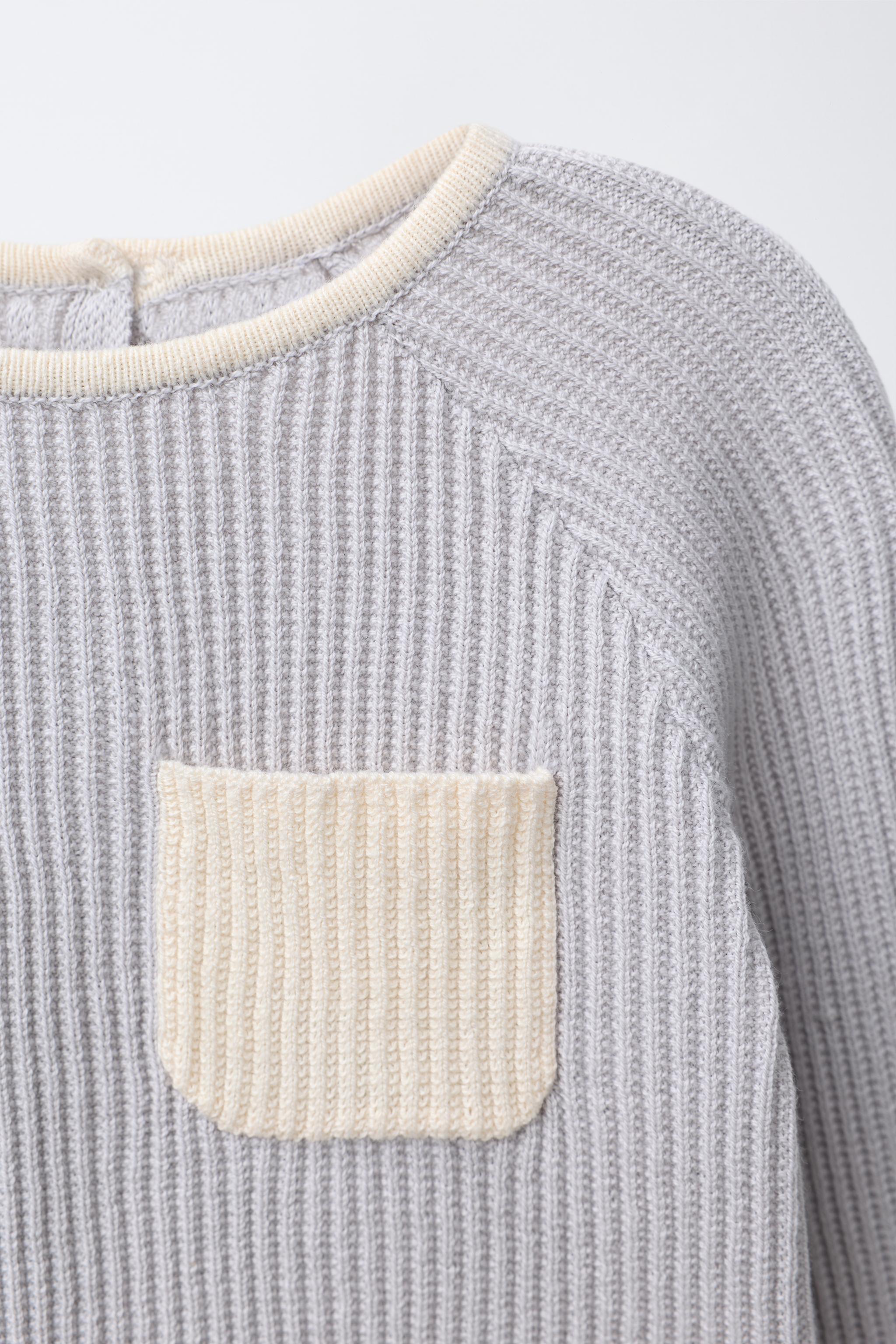 CONTRAST PIPING SWEATER