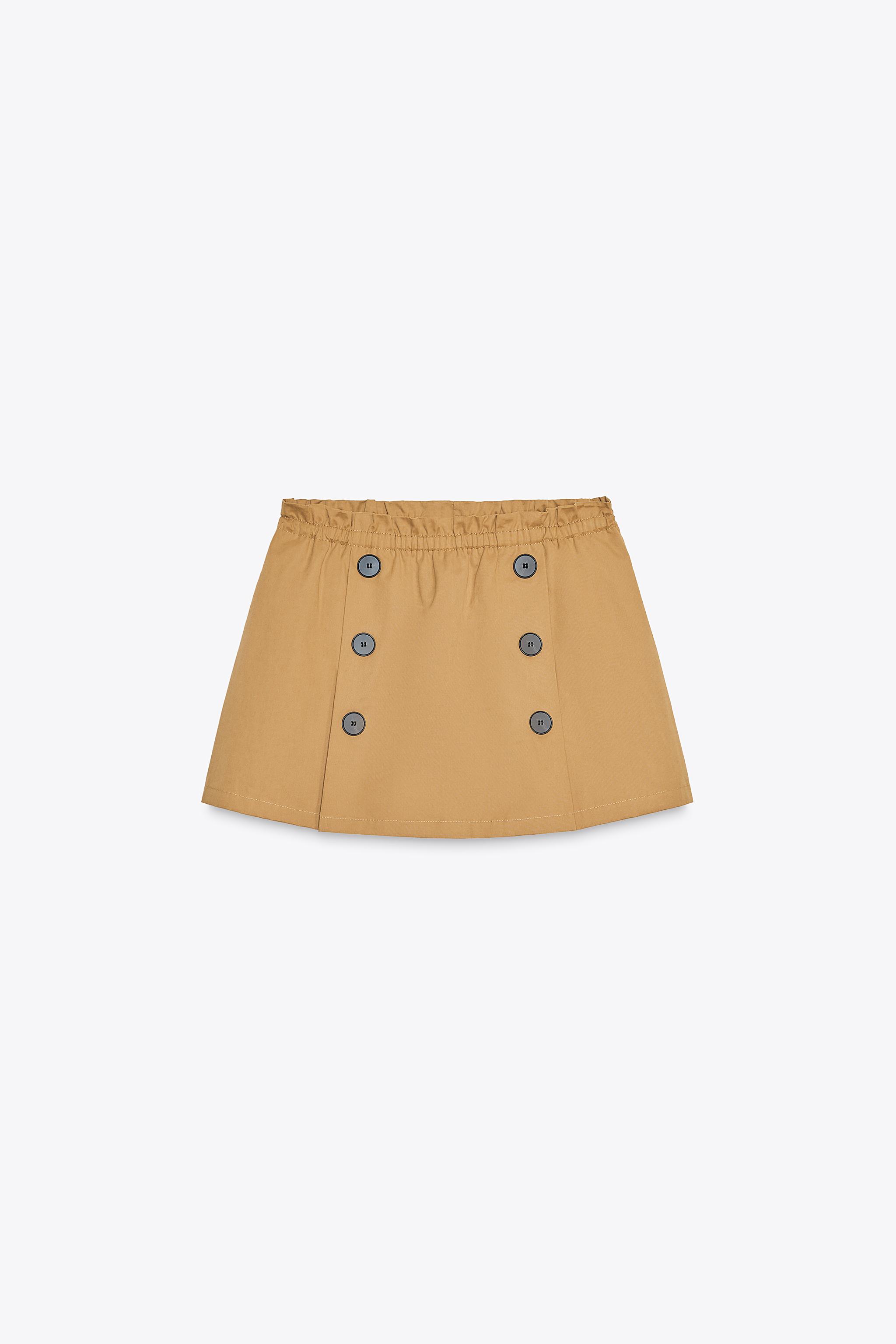 BUTTON SKORT