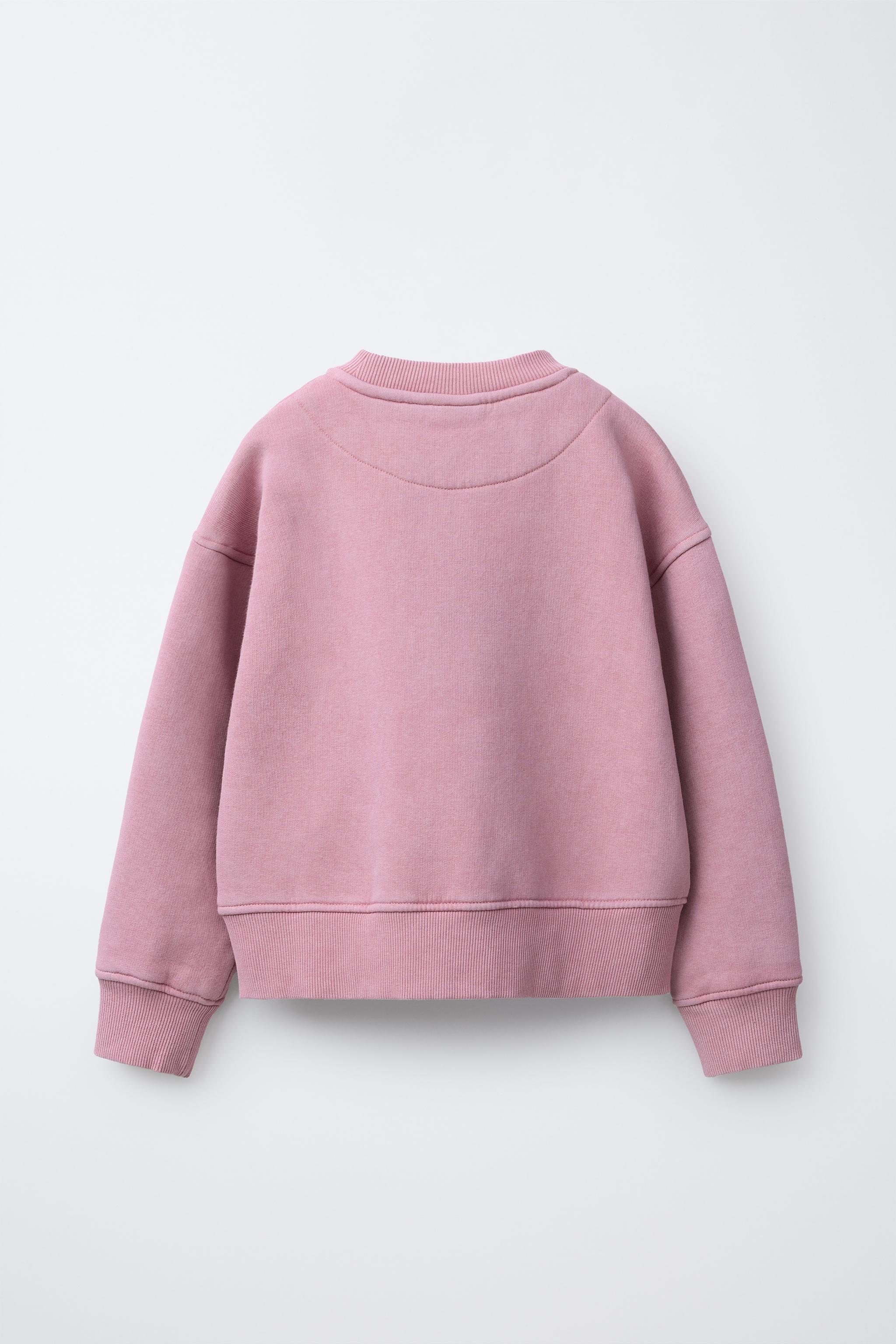 WASHED EFFECT PATCHES SWEATSHIRT