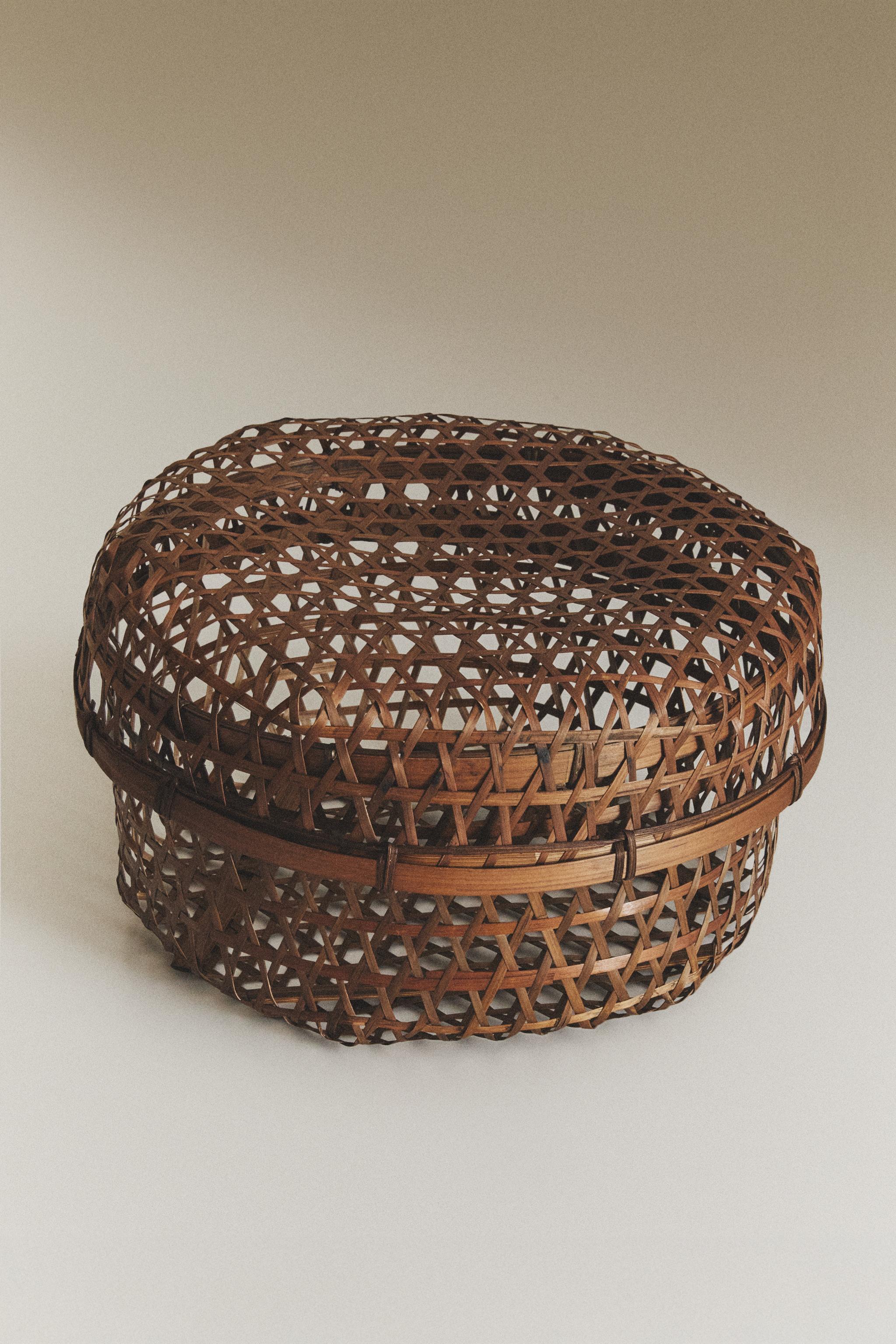 BAMBOO BASKET WITH LID