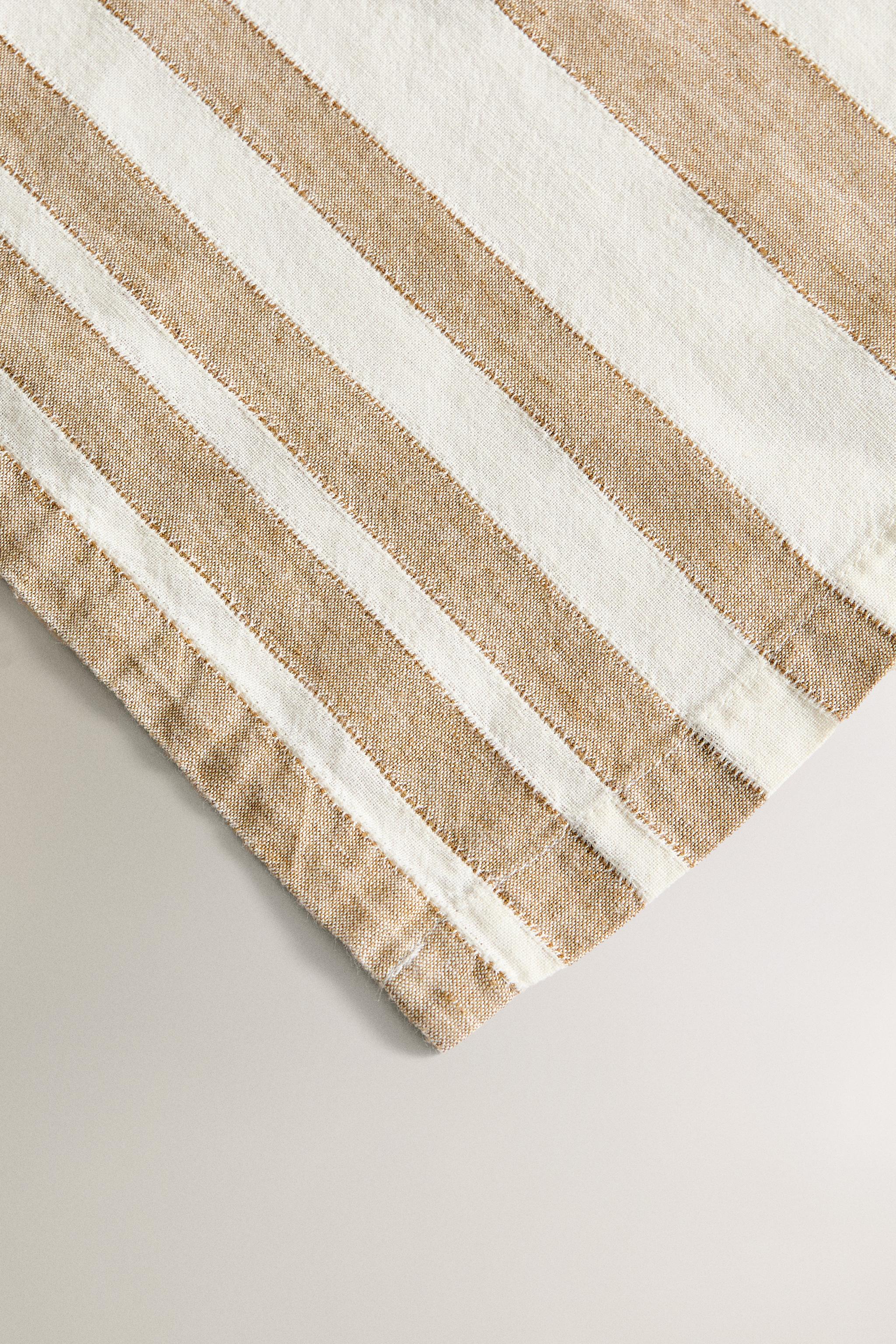 STRIPED LINEN TABLECLOTH