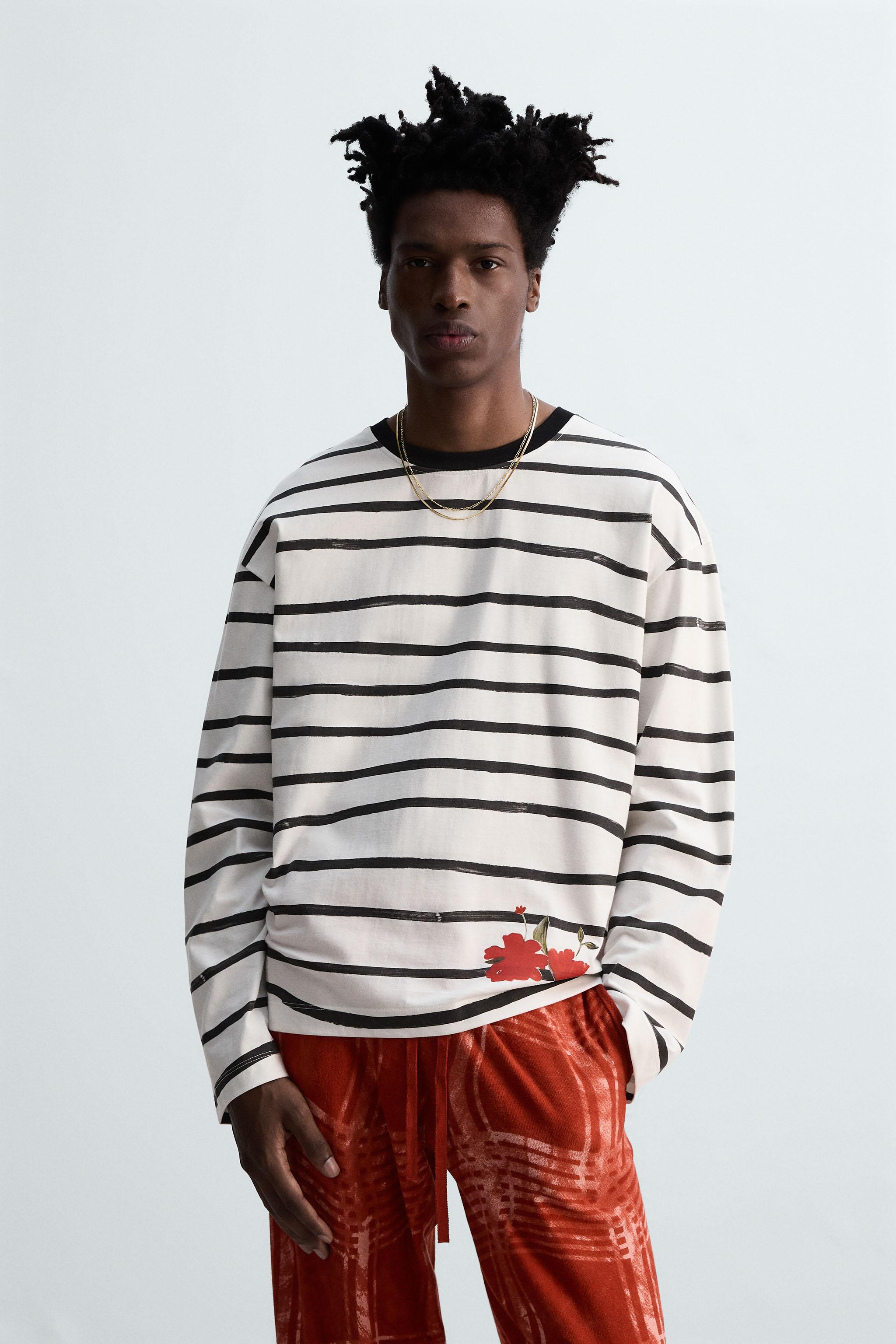 PRINTED STRIPED T-SHIRT © OTIS KWAME KYE QUAICOE