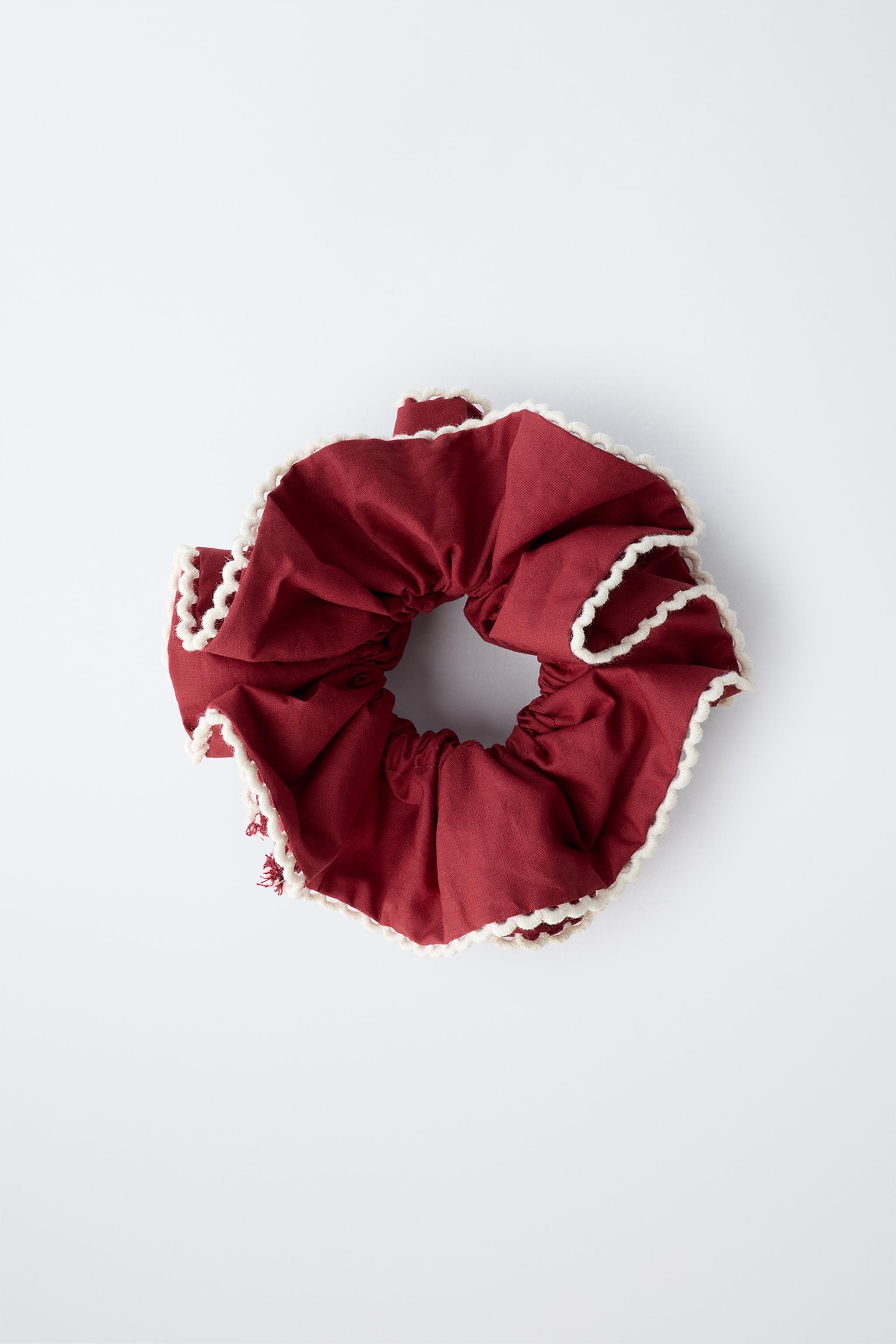 CONTRAST TRIM HAIR TIE