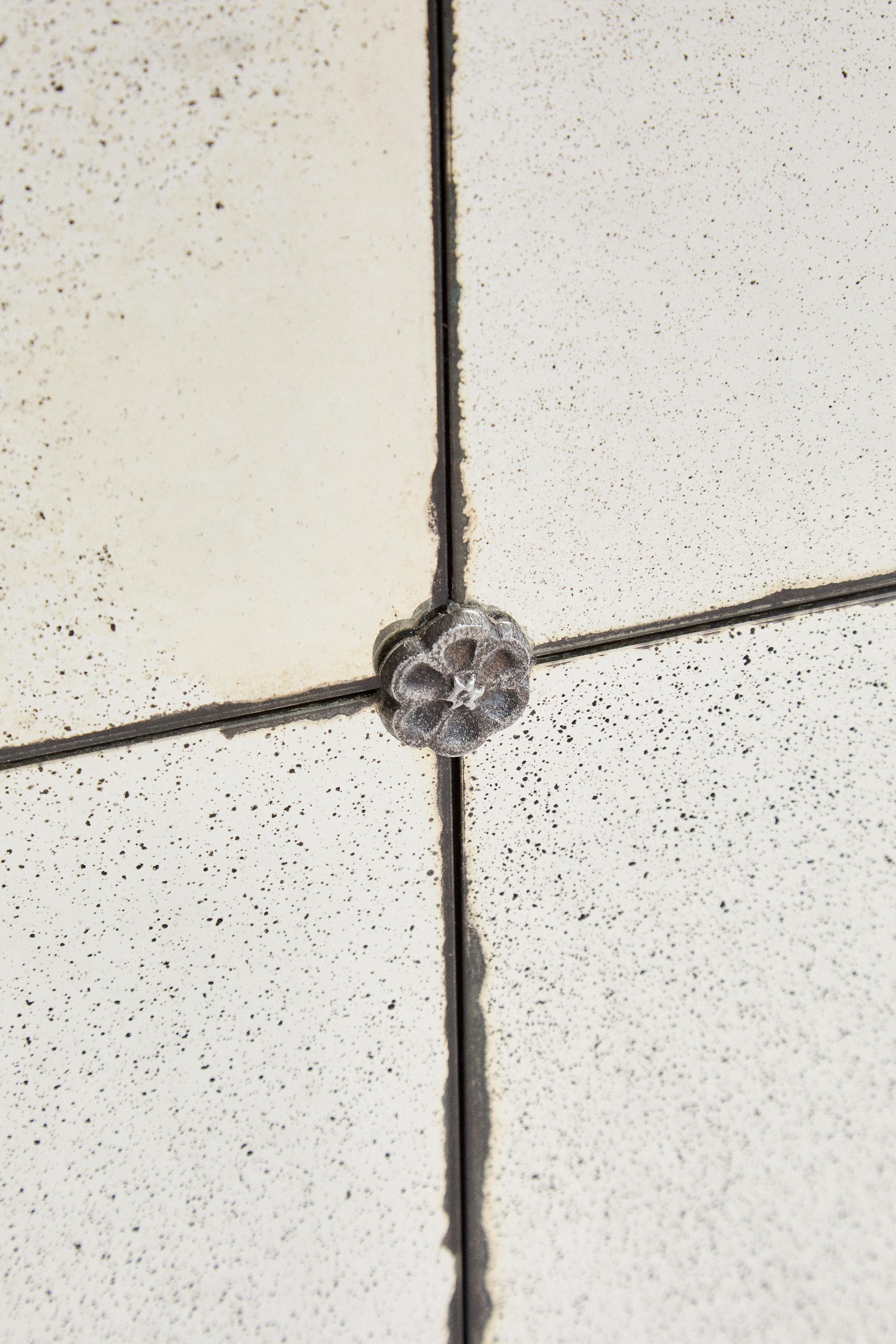 ANTIQUE-FINISH SQUARE WALL MIRROR