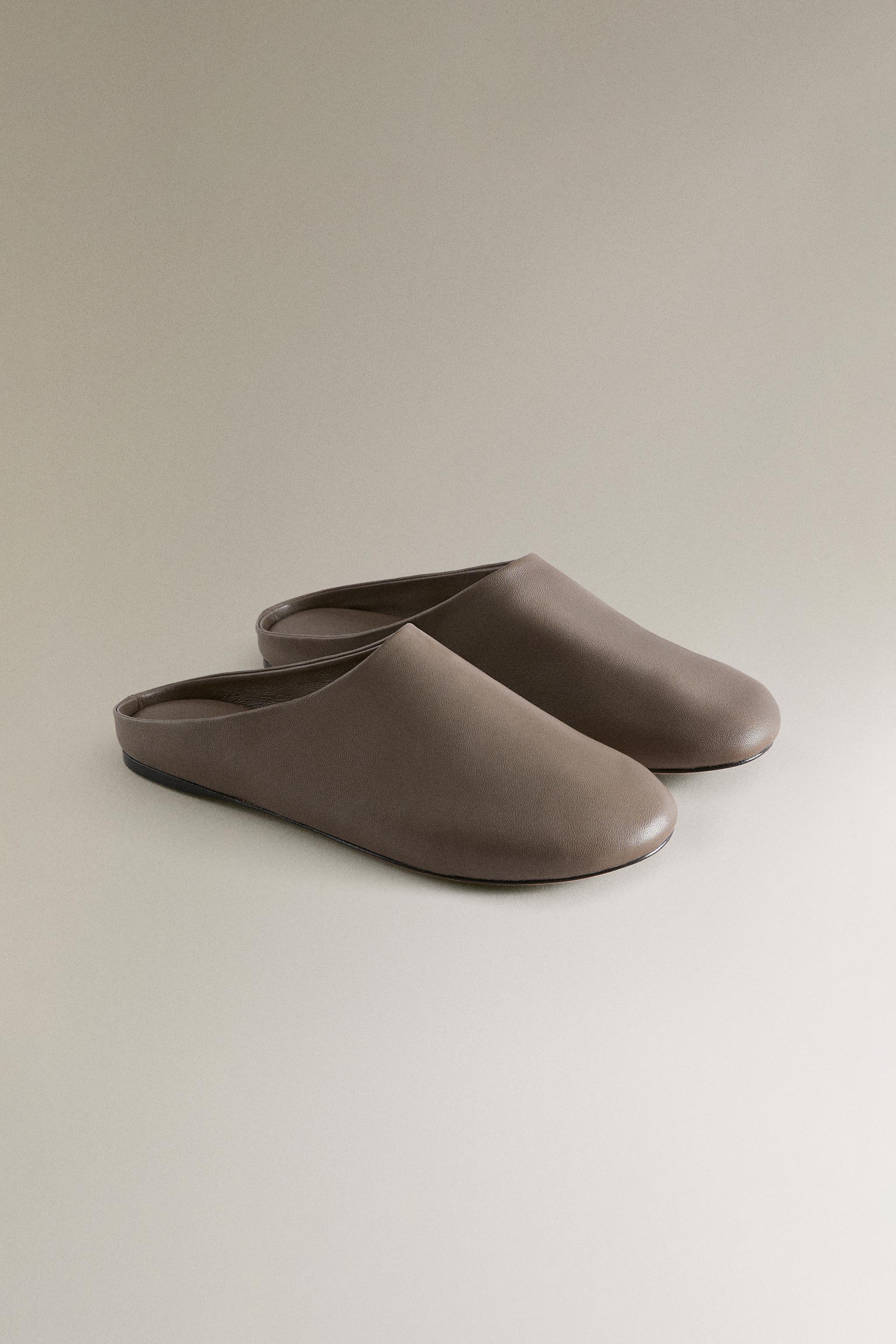 LEATHER BABOUCHE SLIPPERS