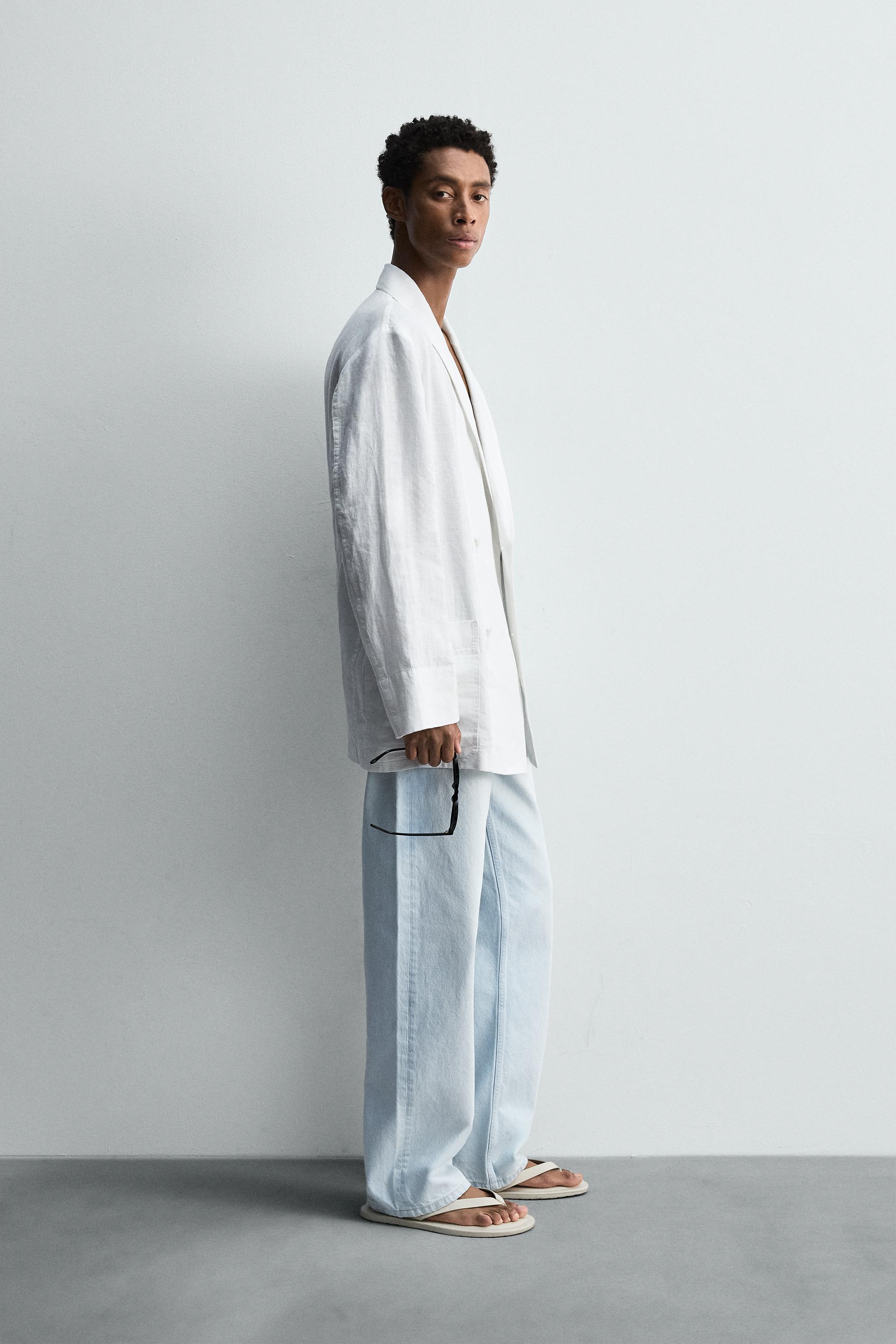 RELAXED FIT LINEN BLAZER