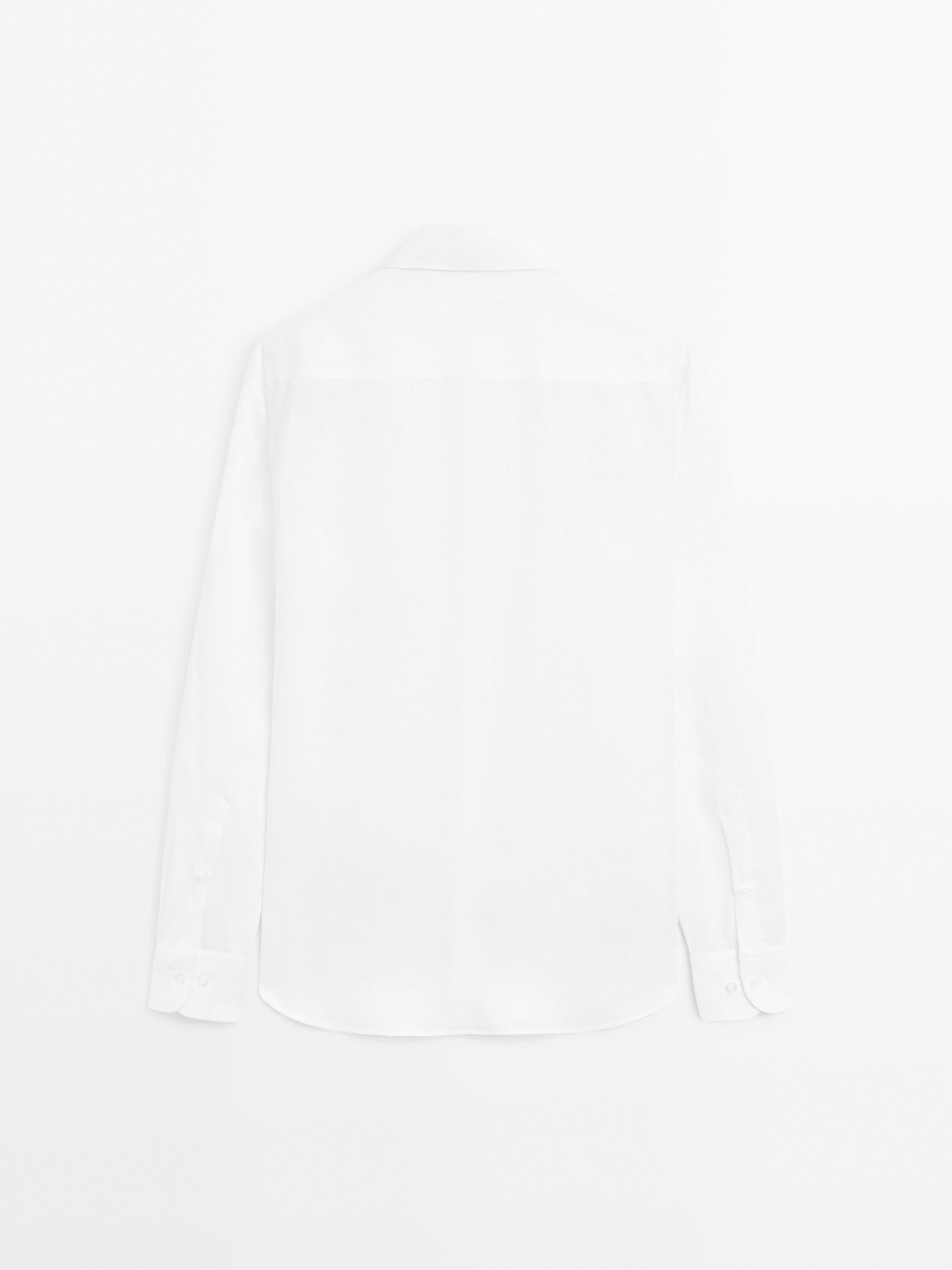 100% linen slim fit shirt