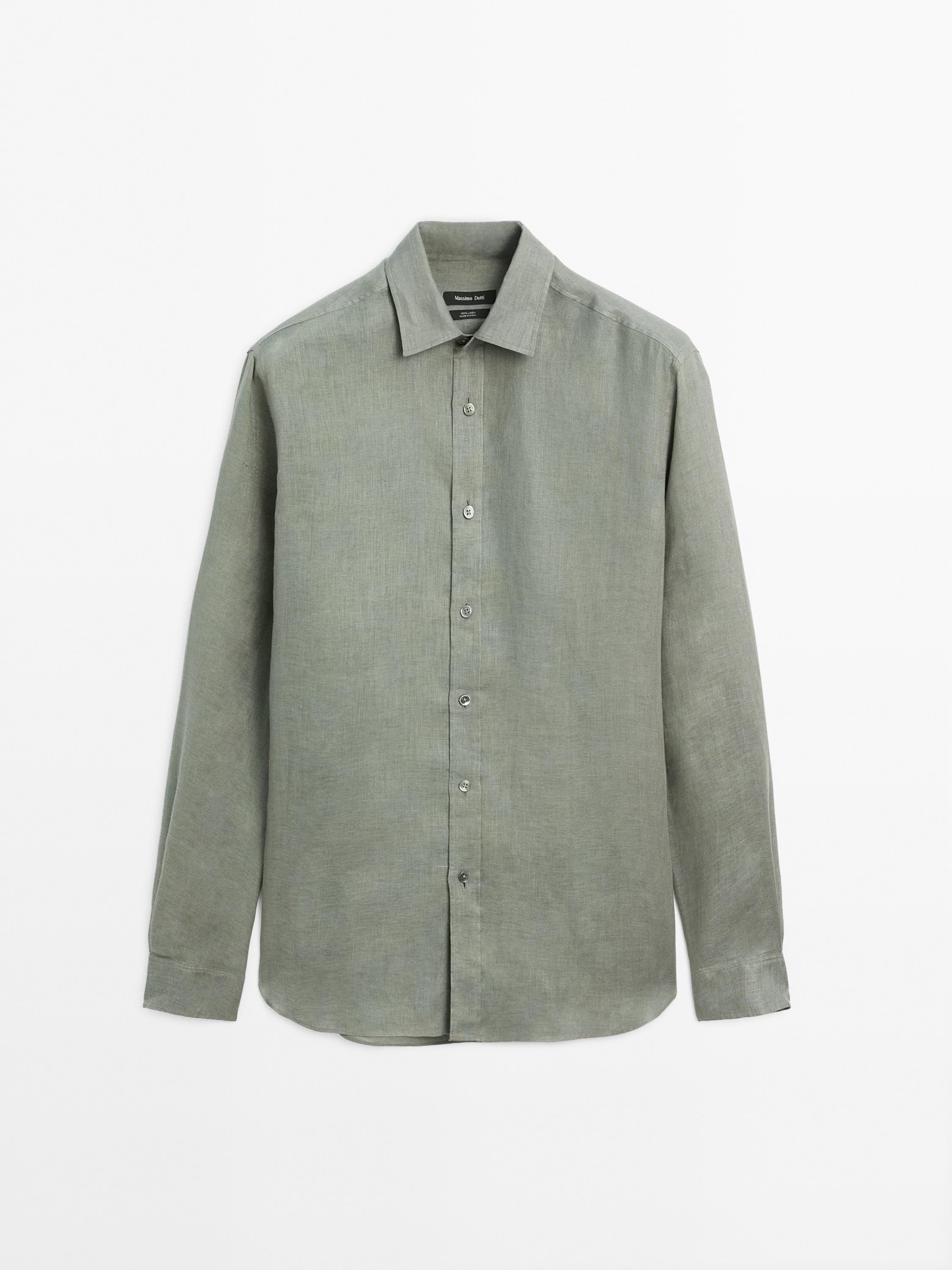 100% linen regular fit shirt