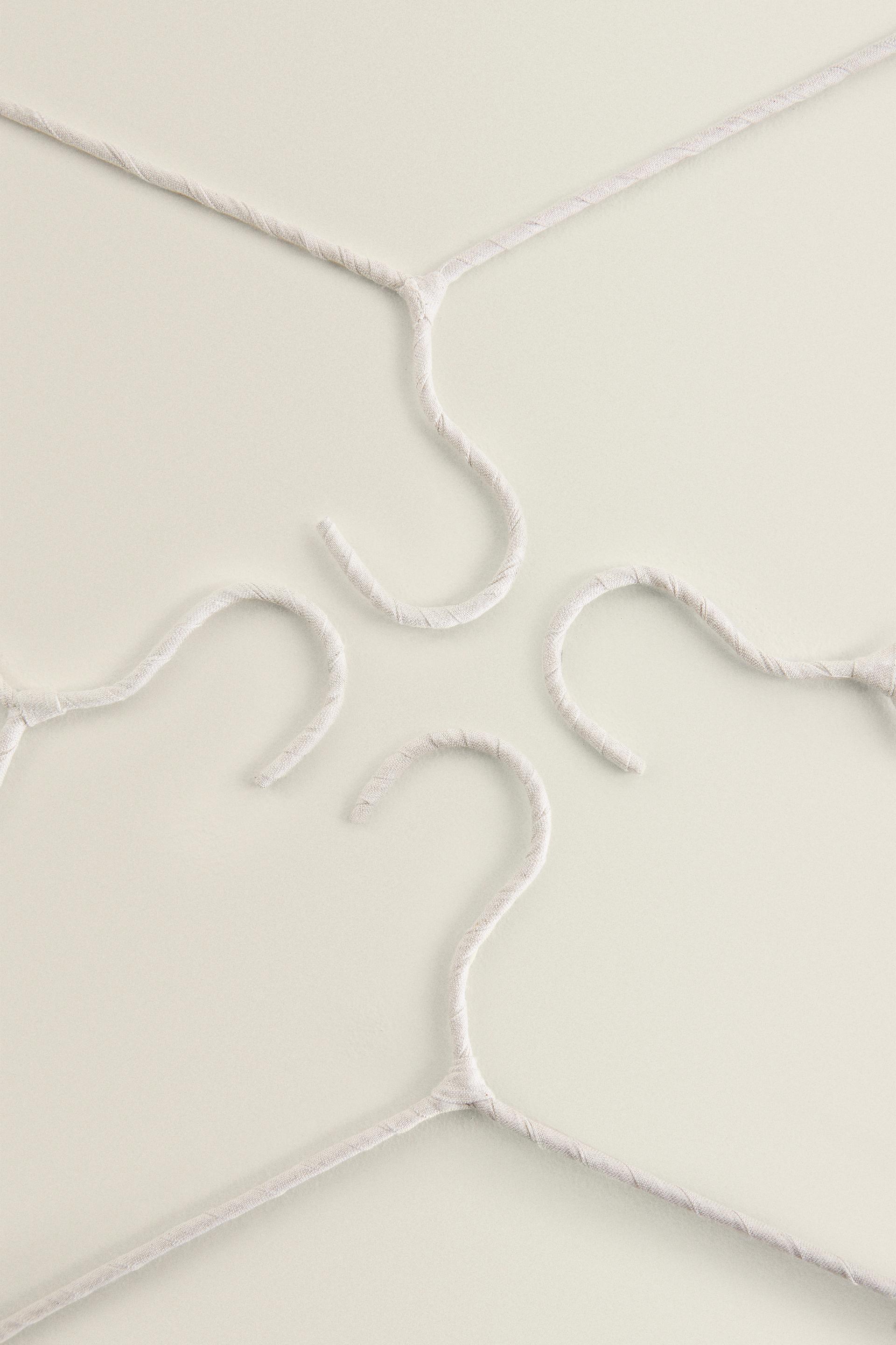 BEIGE COTTON AND LINEN HANGER (PACK OF 4)