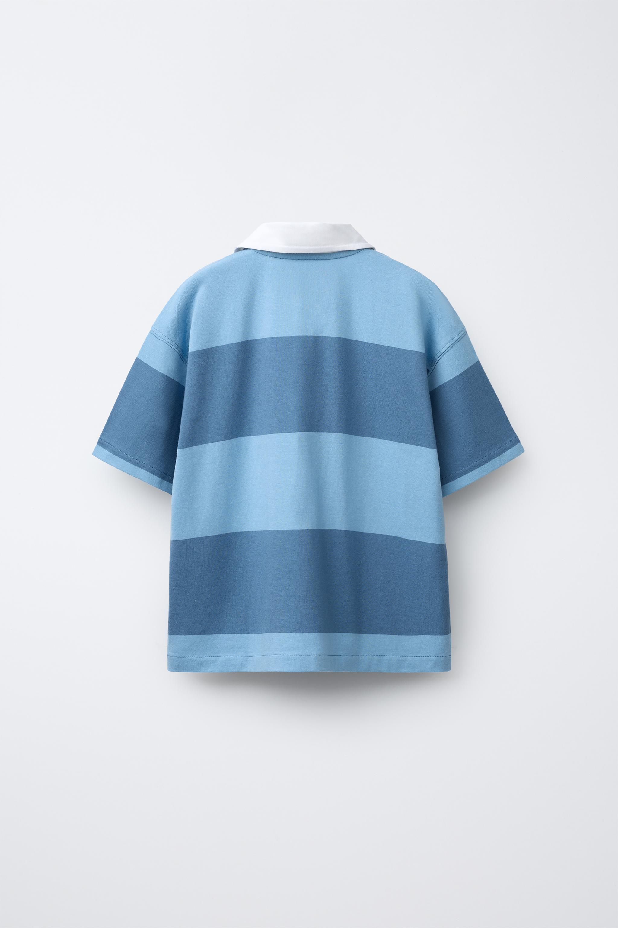 VARSITY STRIPED POLO SHIRT