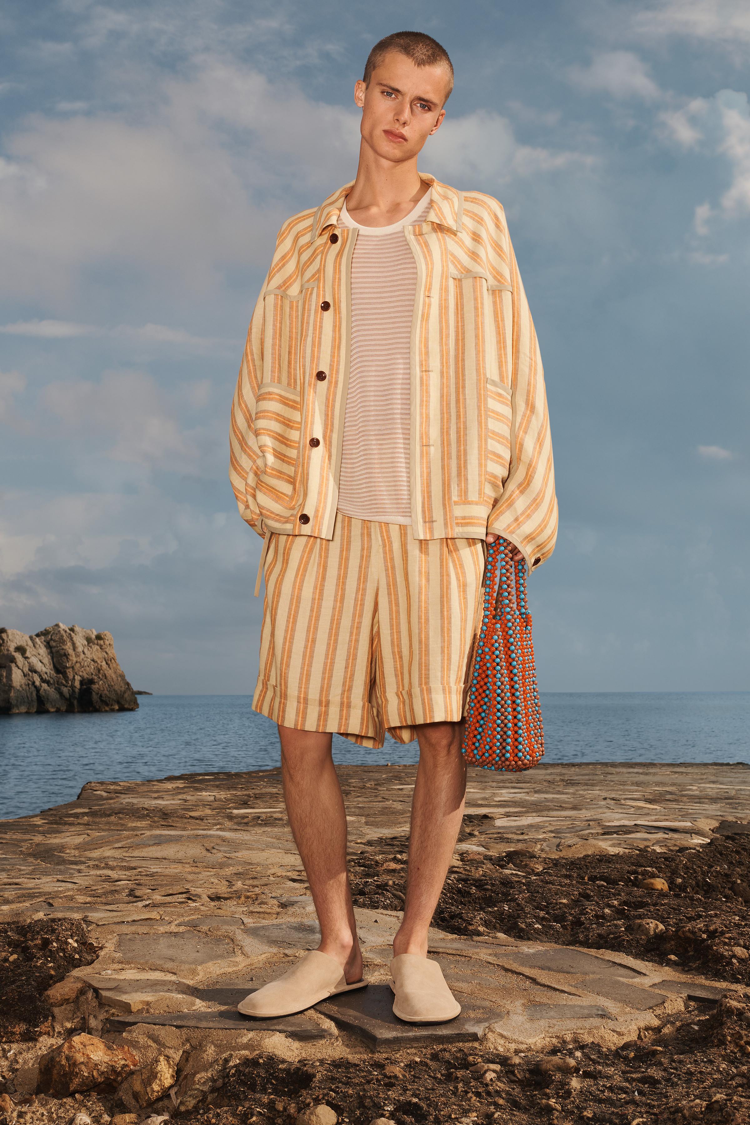 LIMITED EDITION STRIPED LINEN JACKET