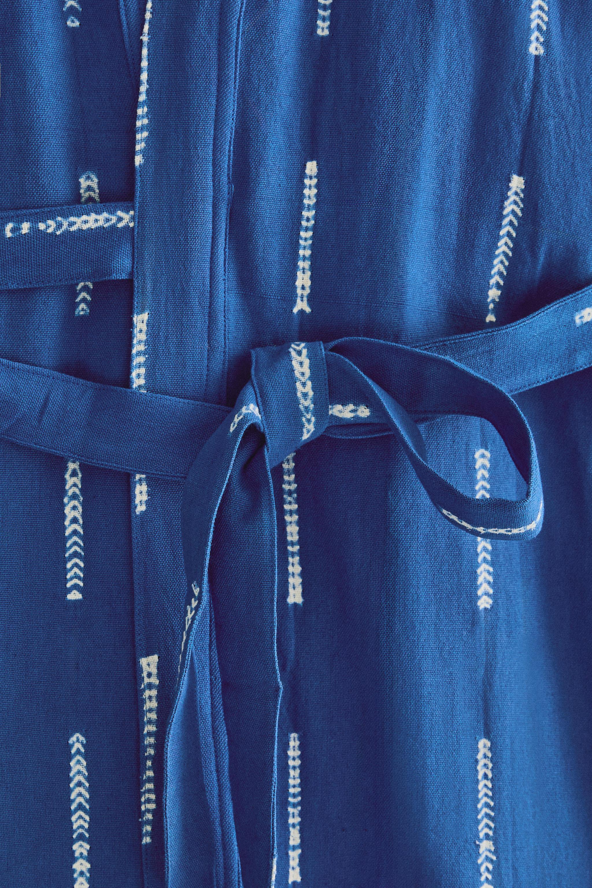 TIE-DYE COTTON KIMONO X TENSIRA