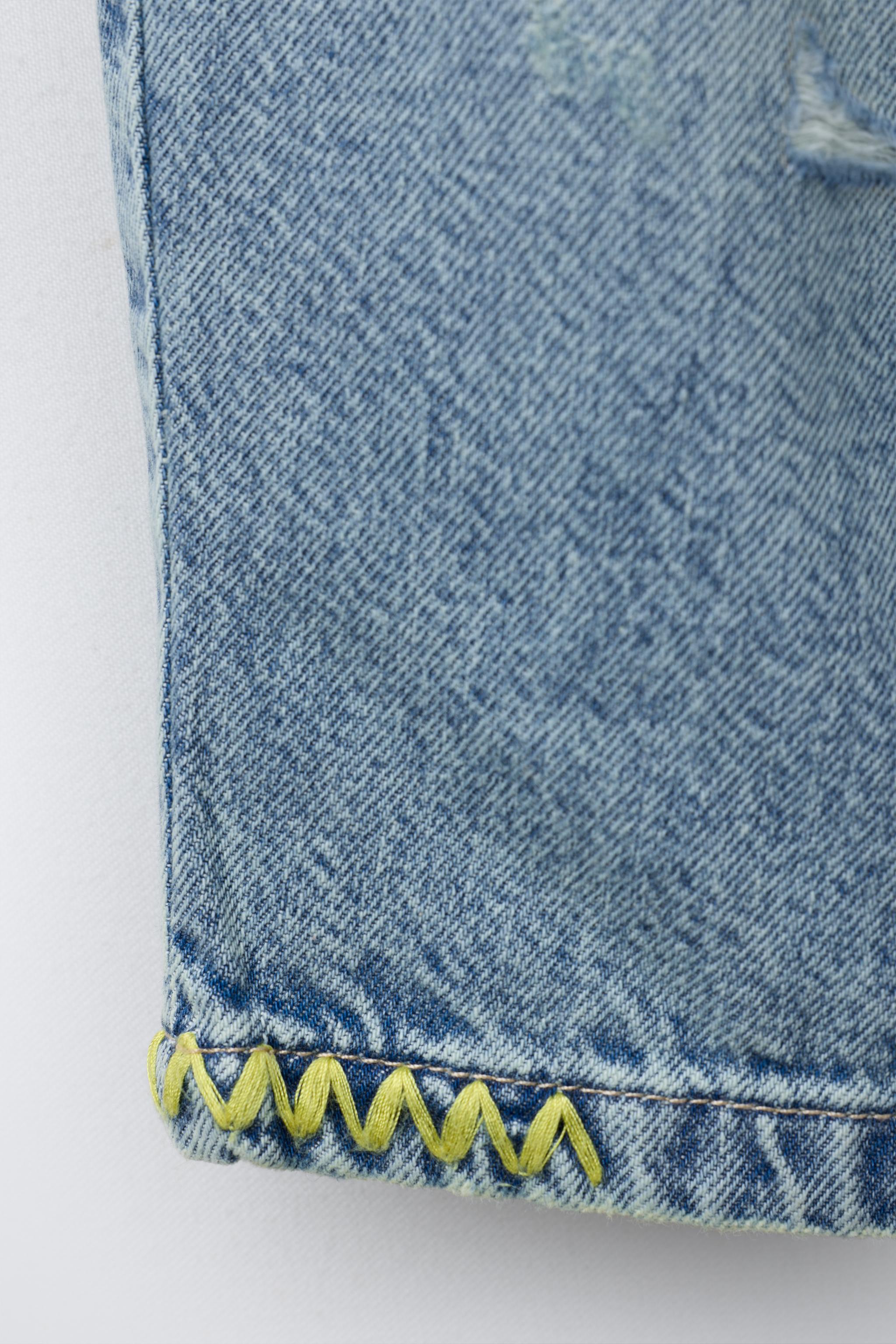 EMBROIDERED BAGGY JEANS