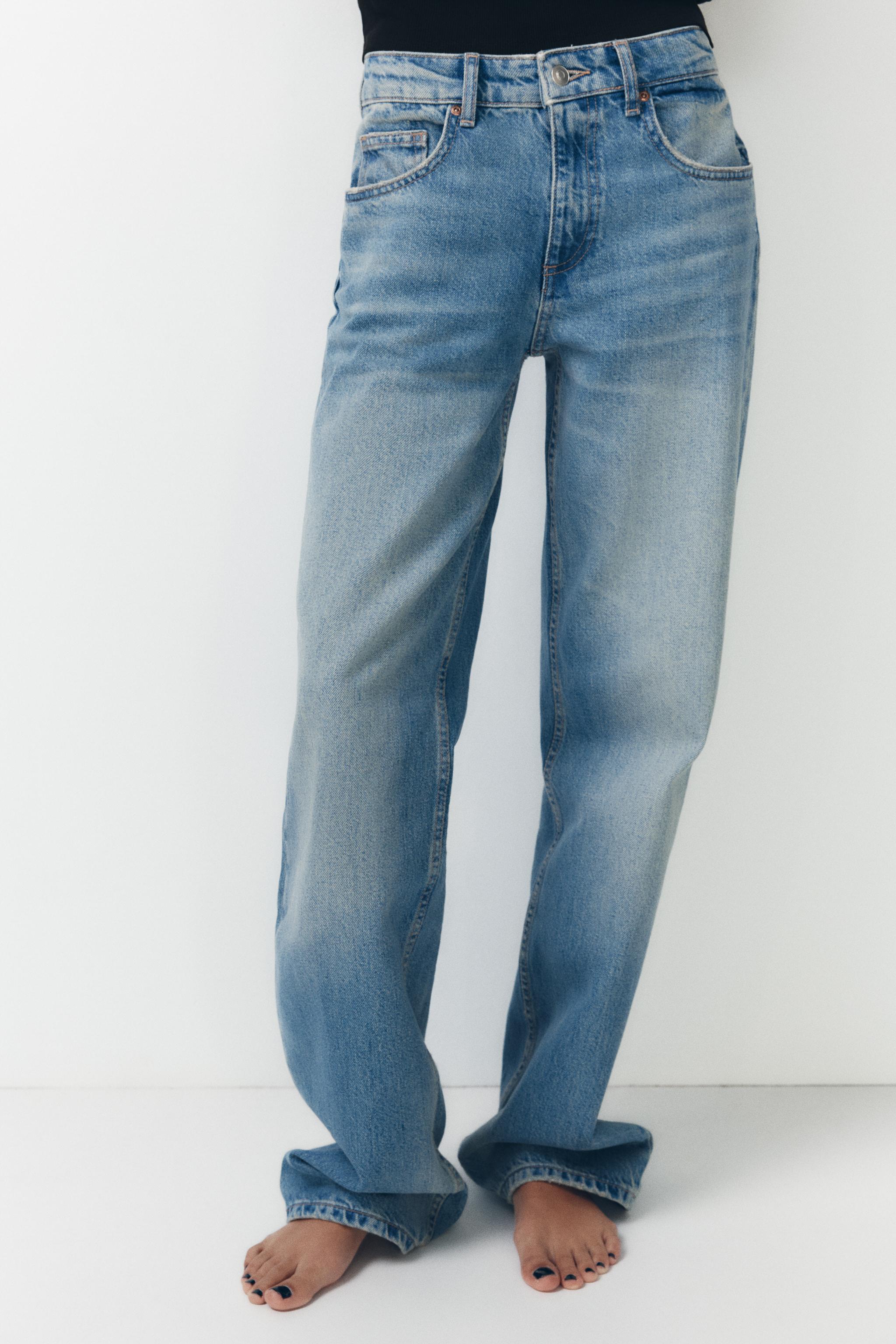 TRF MID-RISE WIDE LEG JEANS