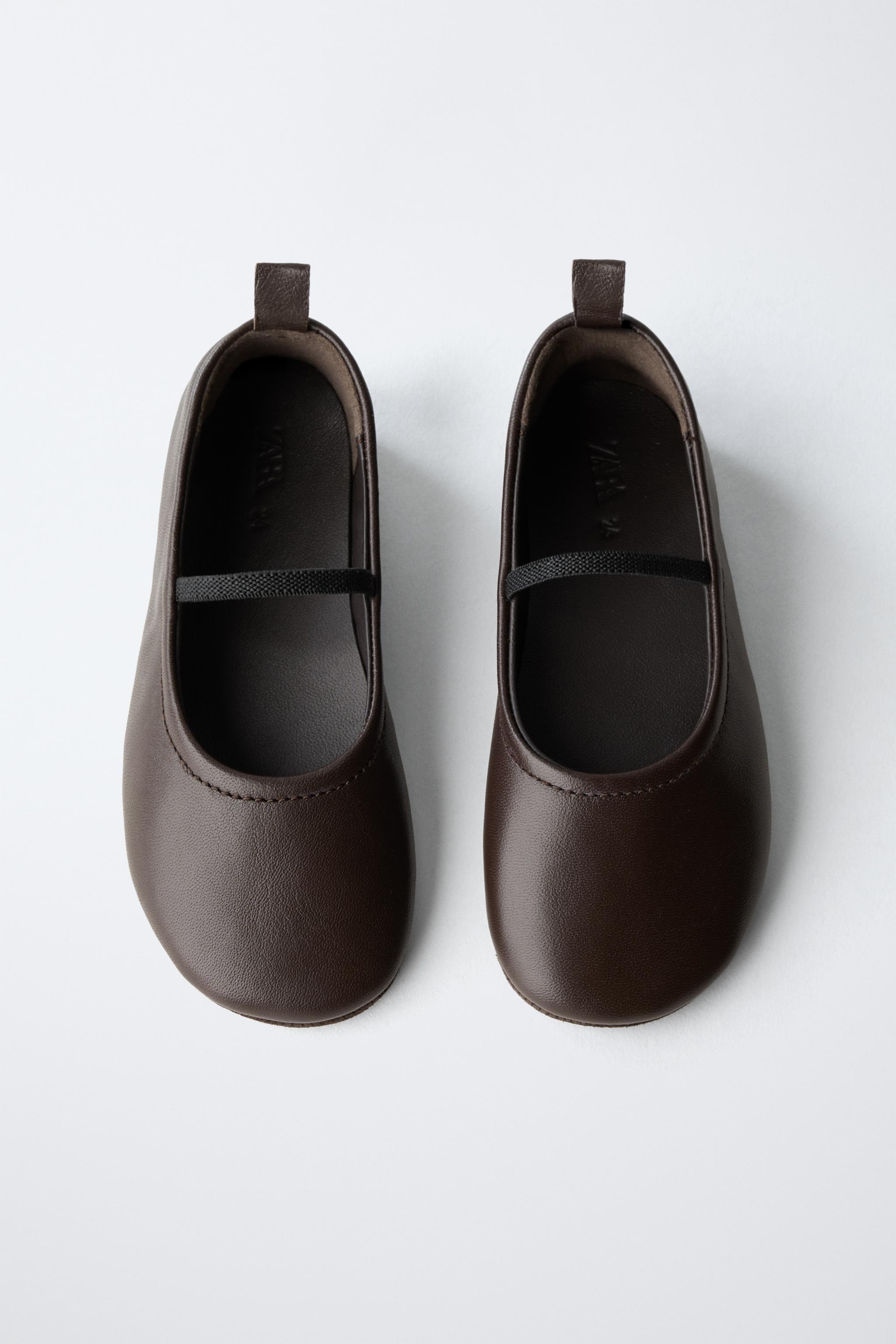 LEATHER BALLET FLATS