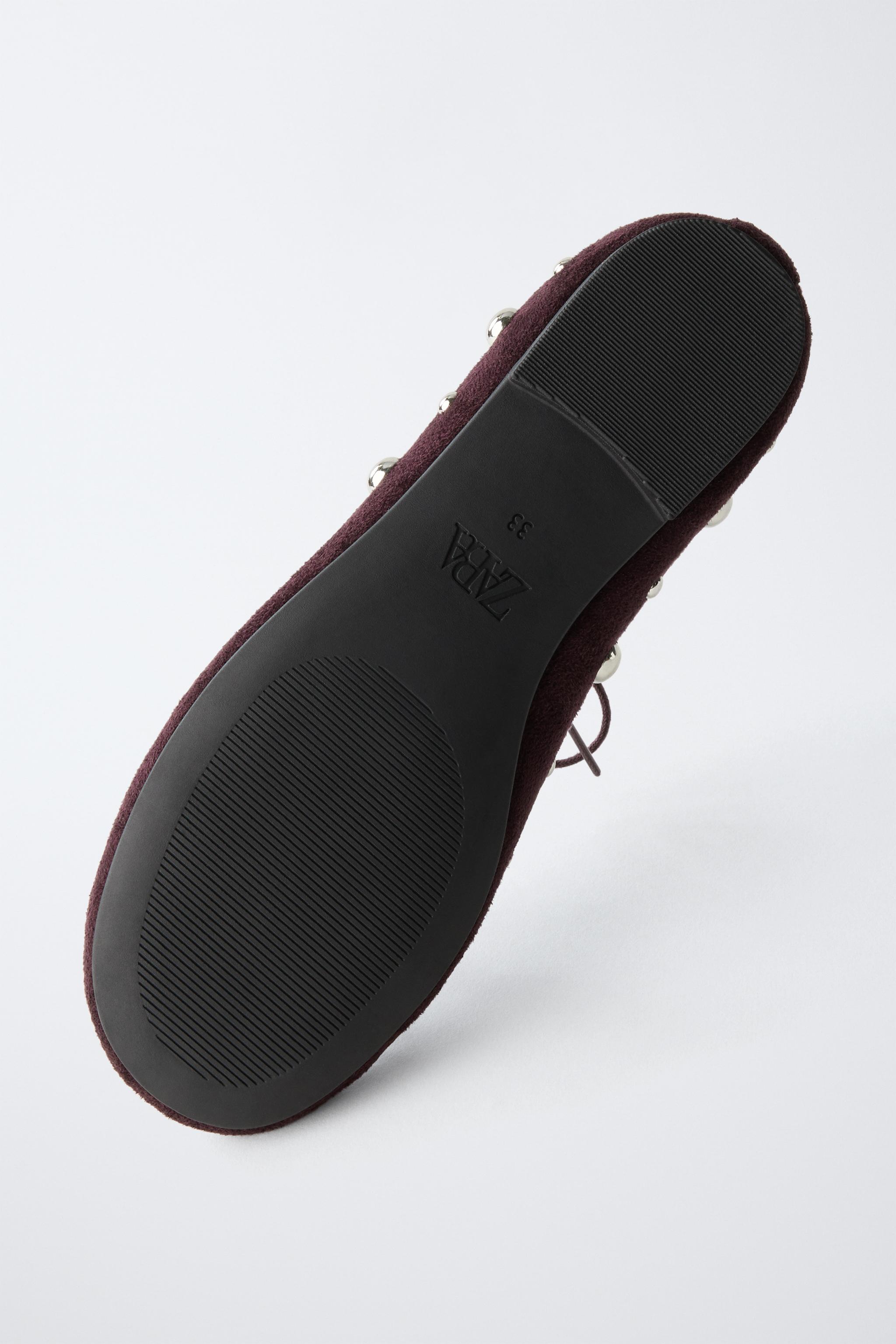 STUDDED BALLET FLATS