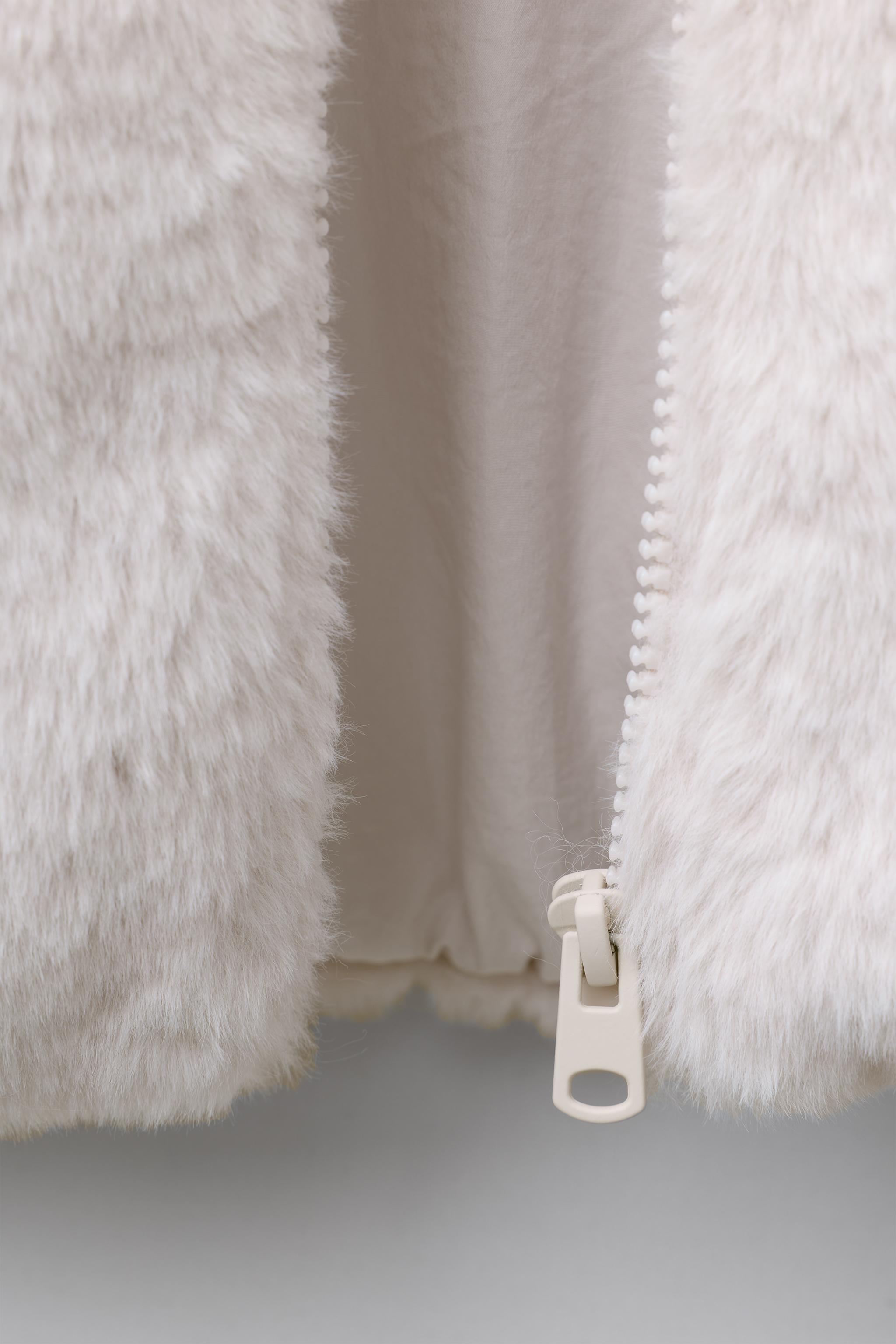 FAUX FUR HOODIE JACKET