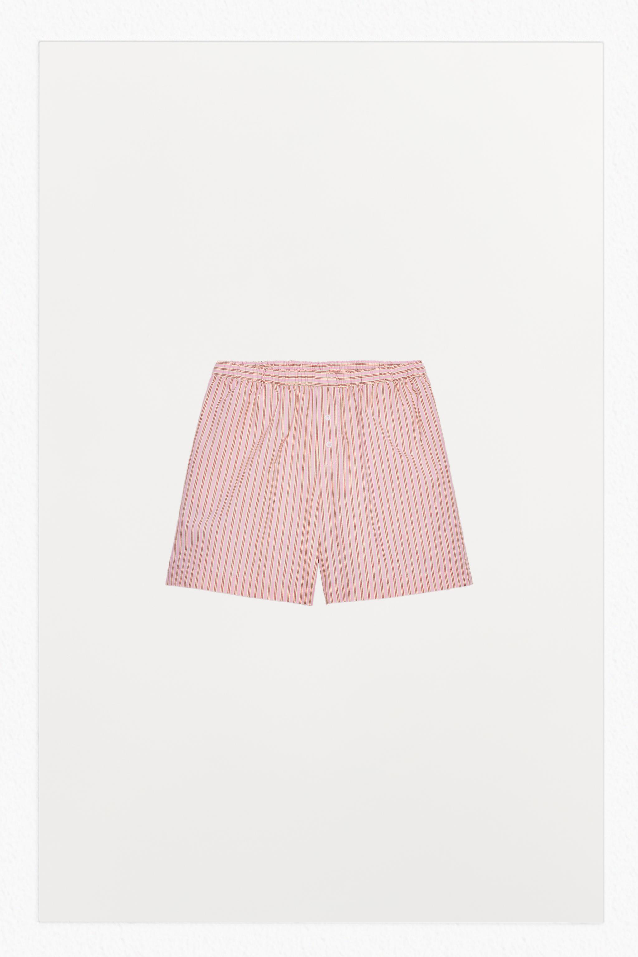 STRIPED SHORTS WITH COTTON