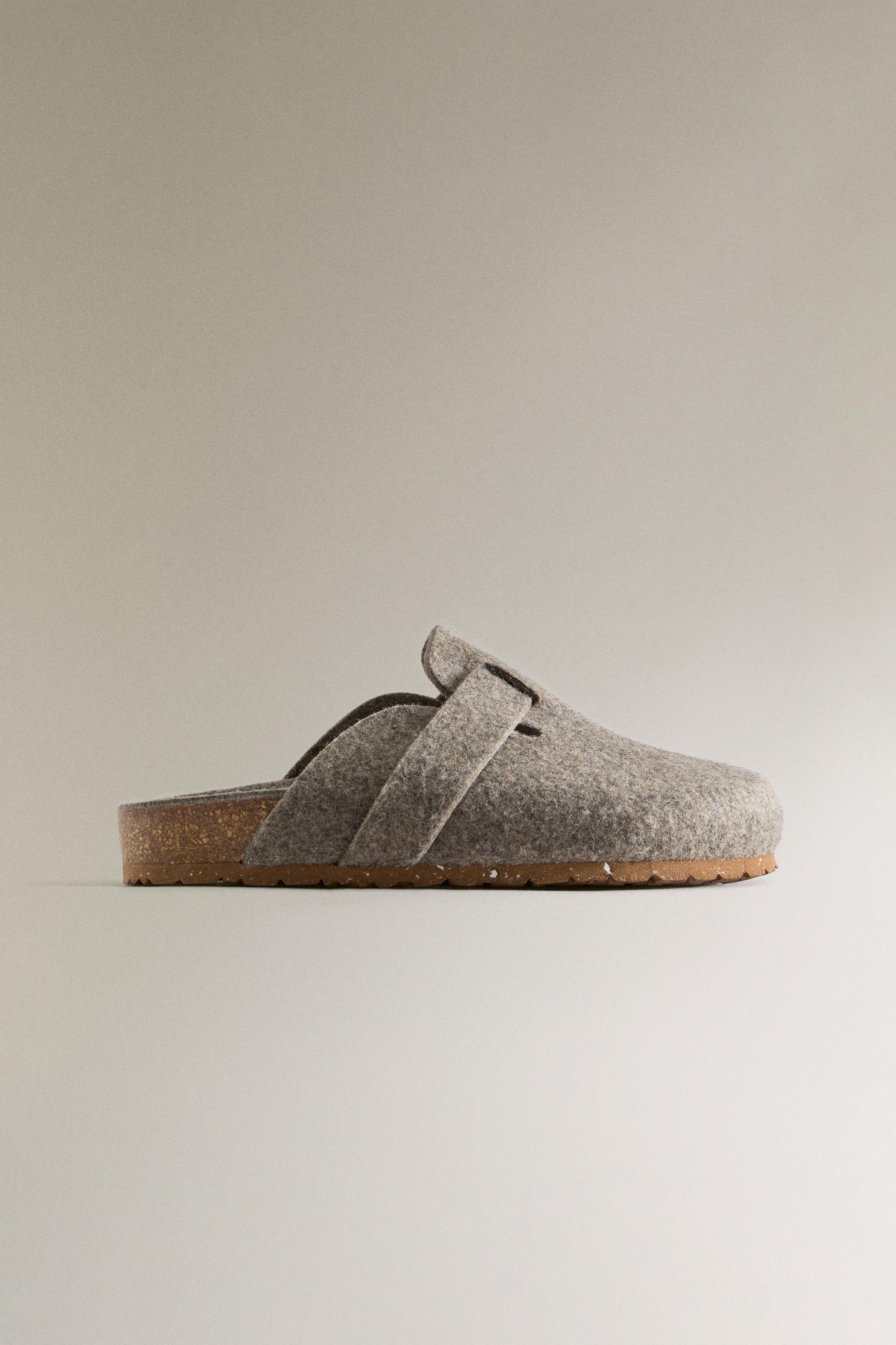 FELT CLOGS WITH STRAP