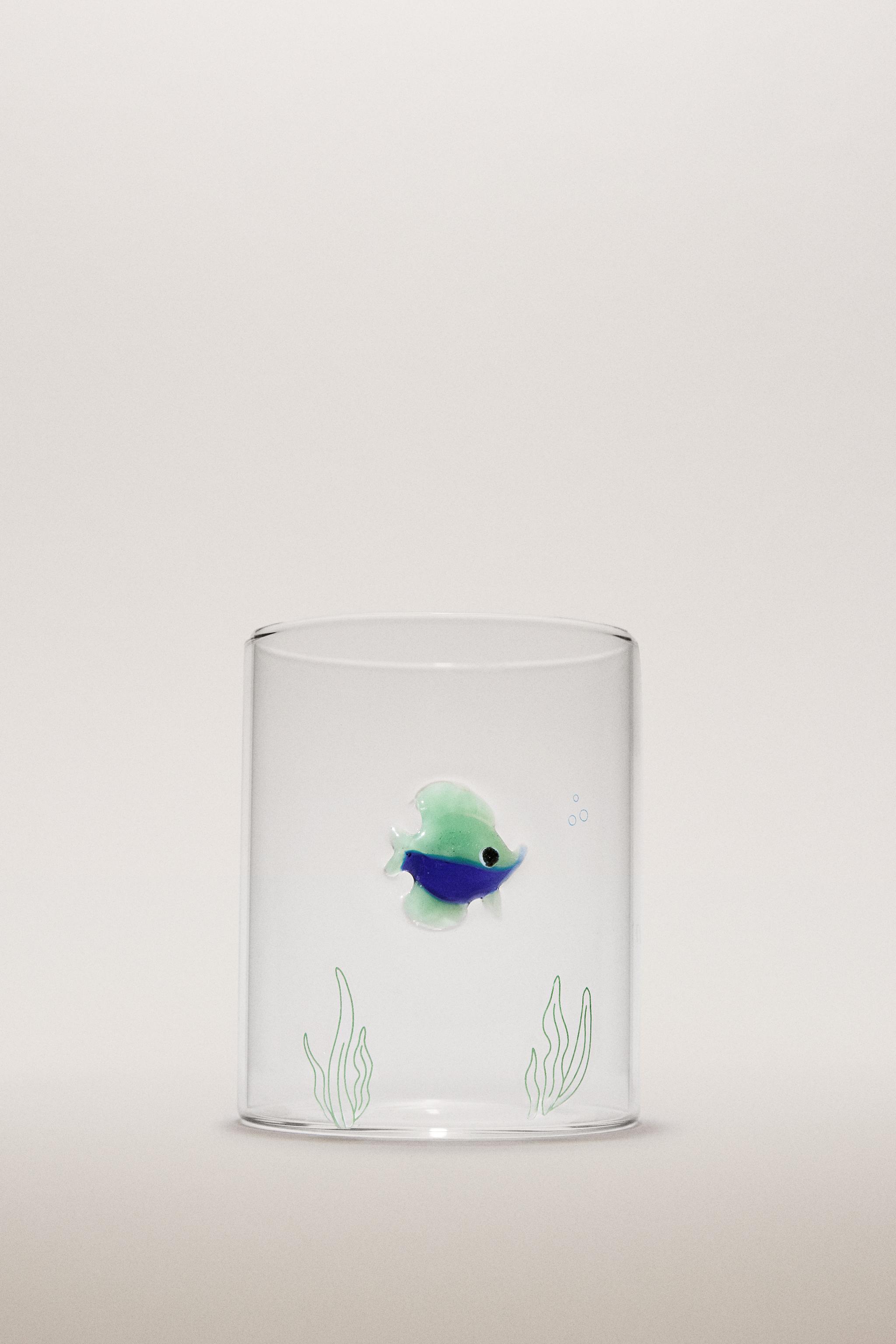 BOROSILICATE GLASS FISH TUMBLER