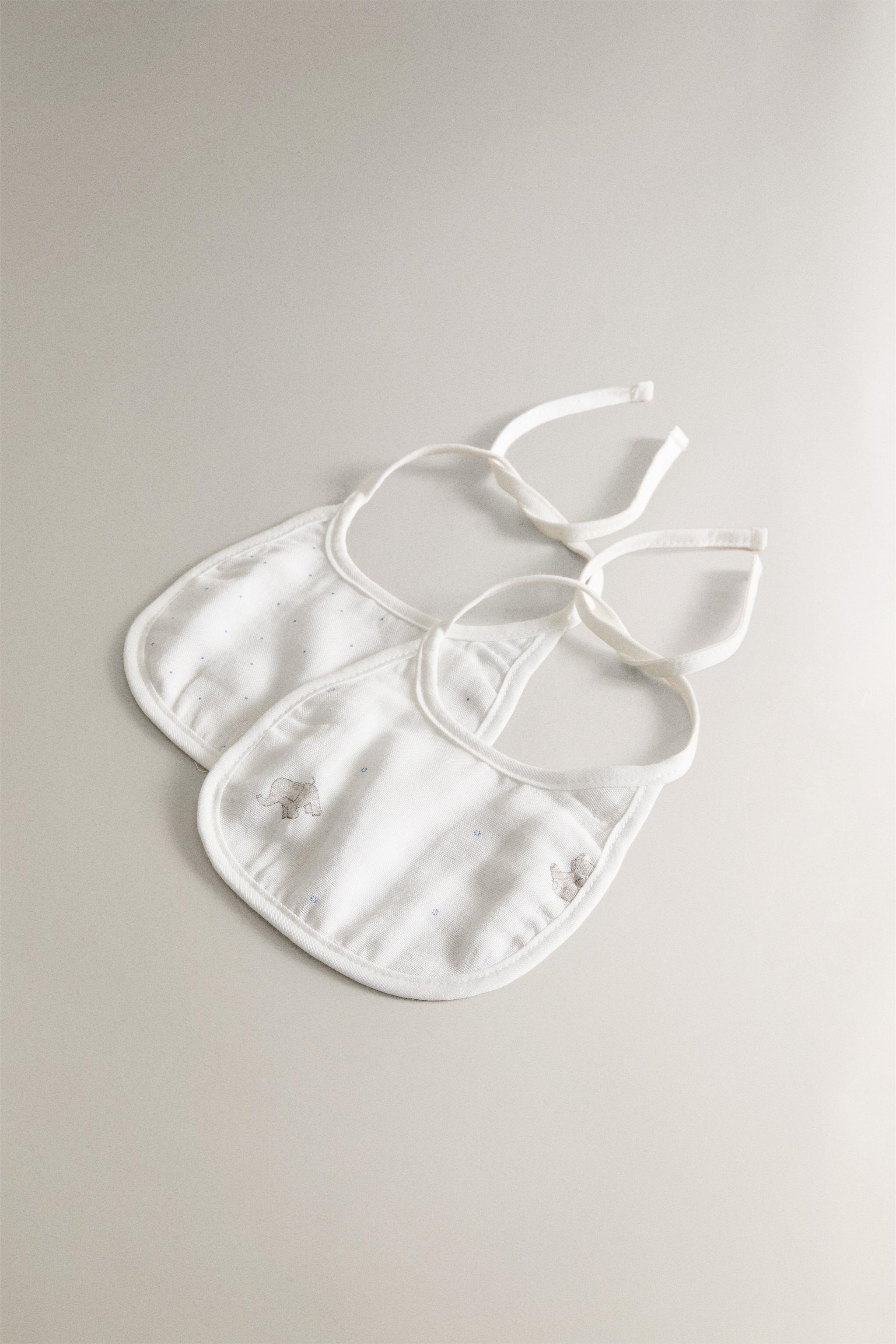 CHILDREN'S ELEPHANT BIB (SET OF 2)