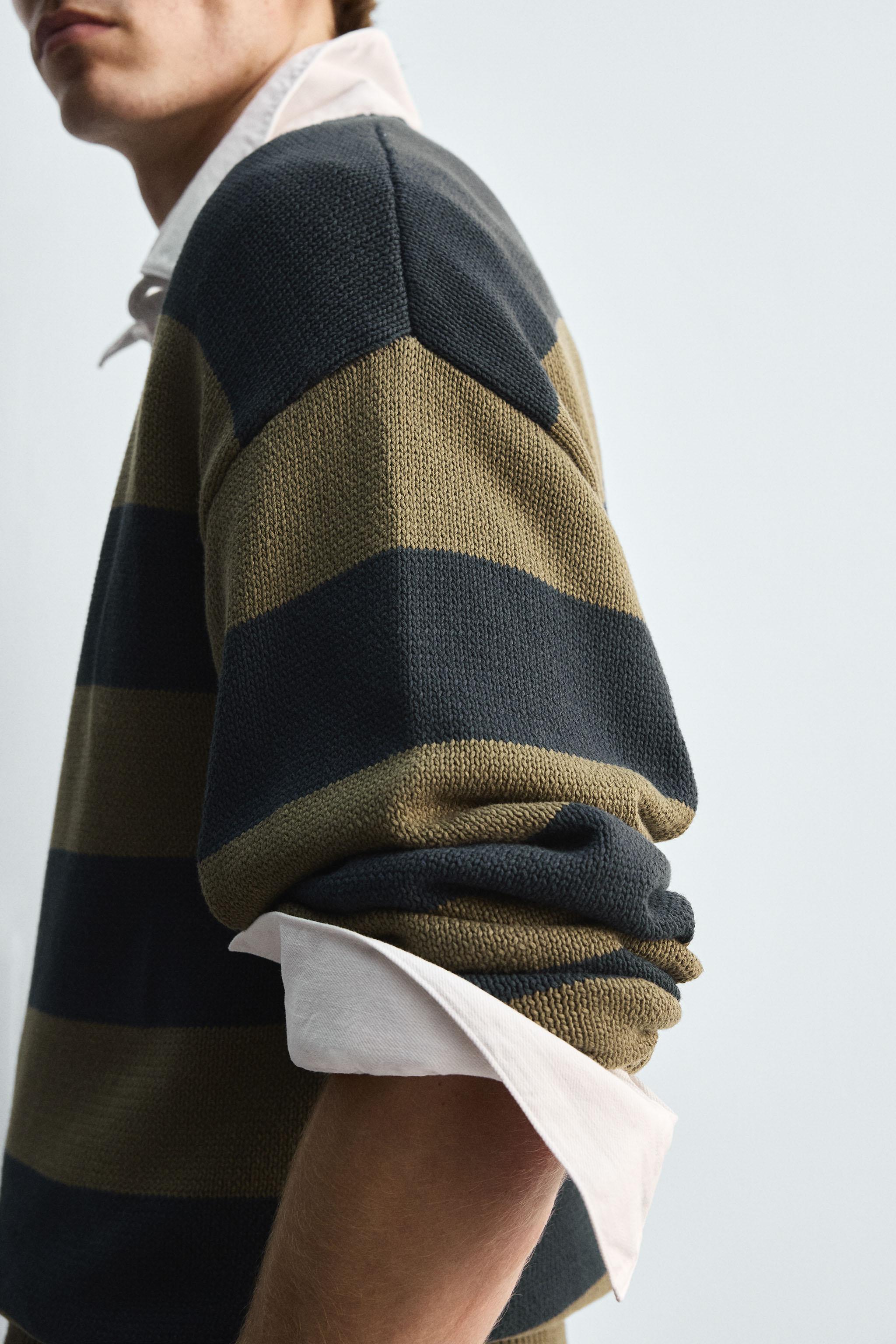 STRIPED JACQUARD SWEATER