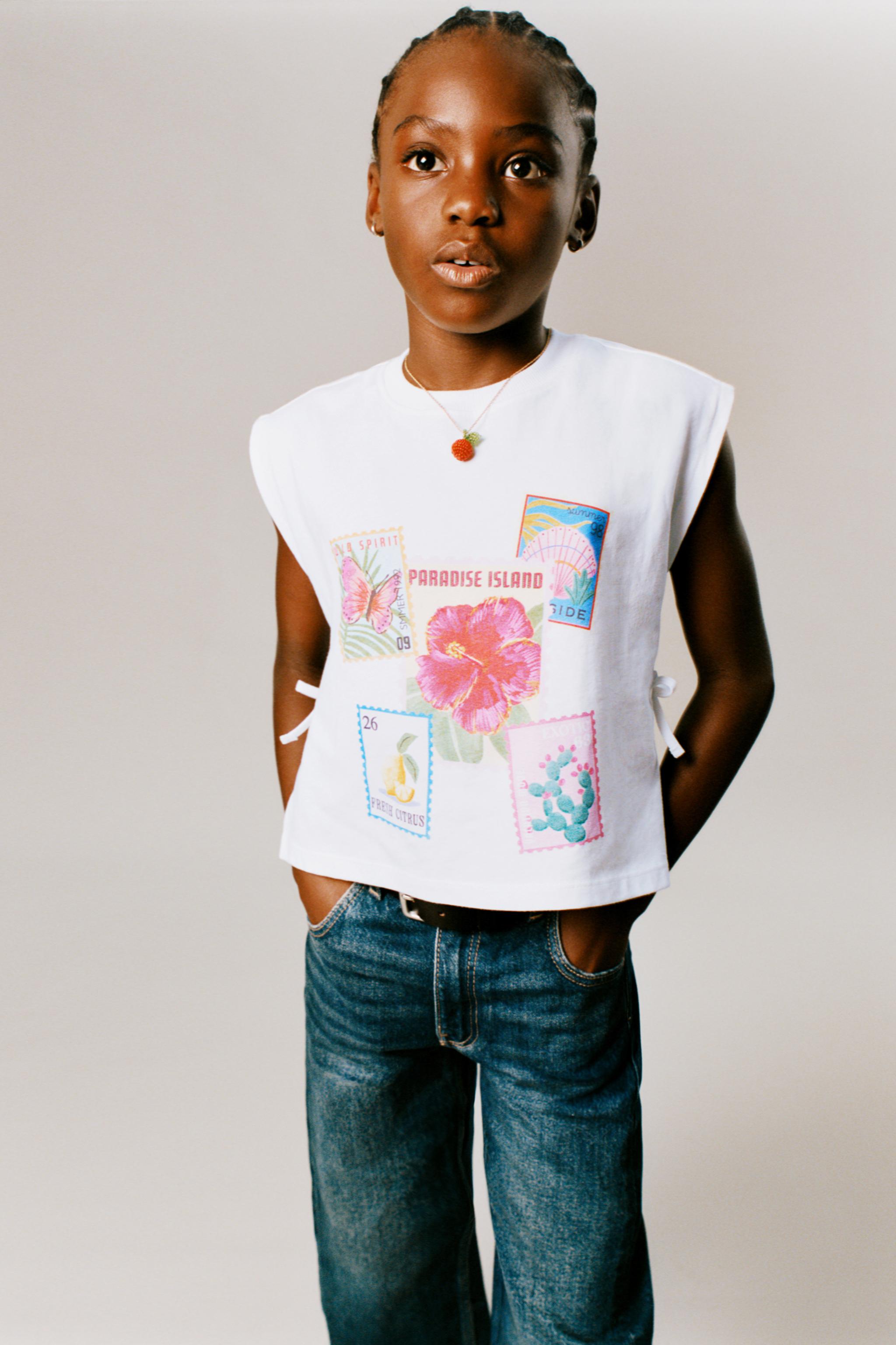 RIBBON PRINT T-SHIRT