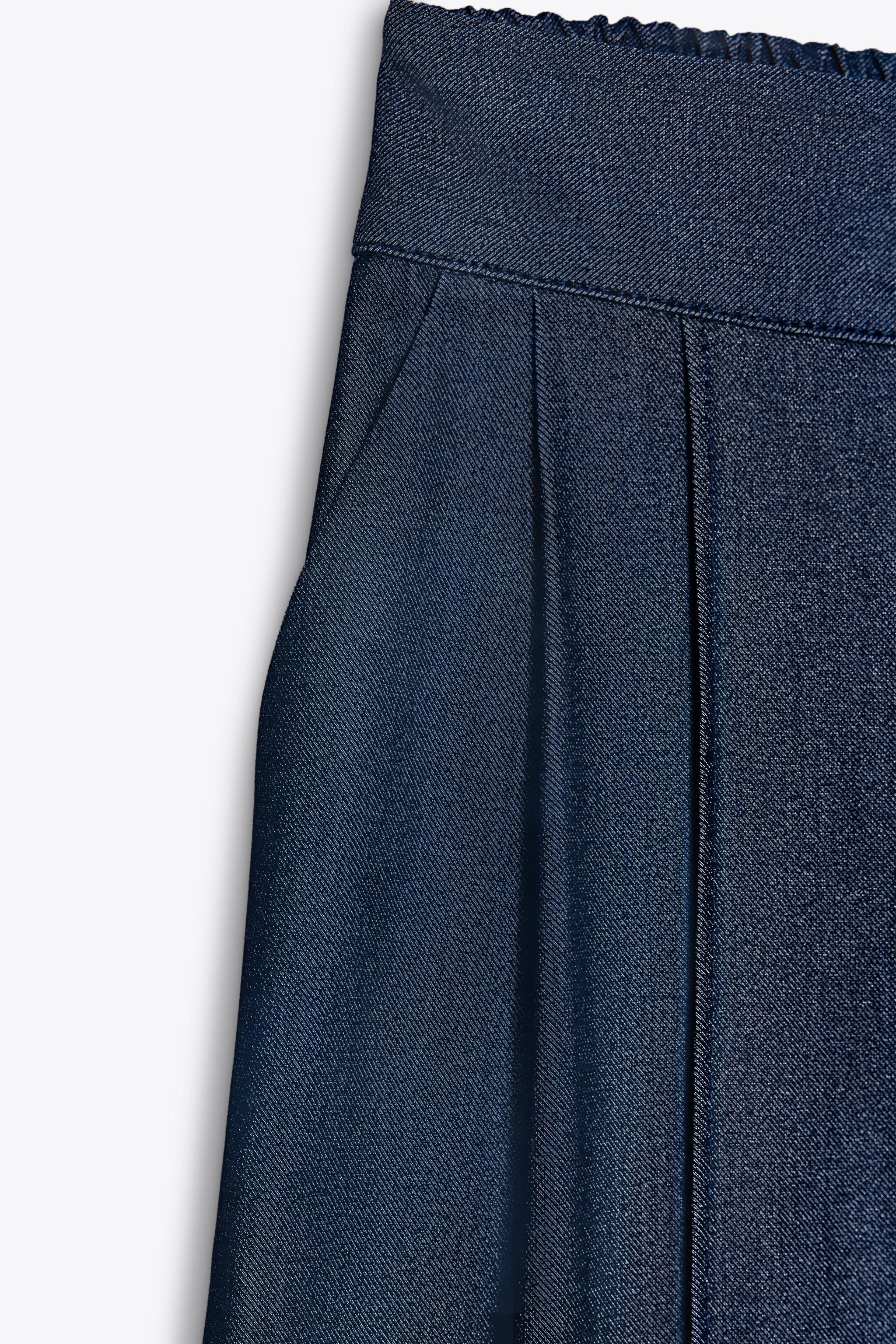 PLEATED WIDE LEG PANTS