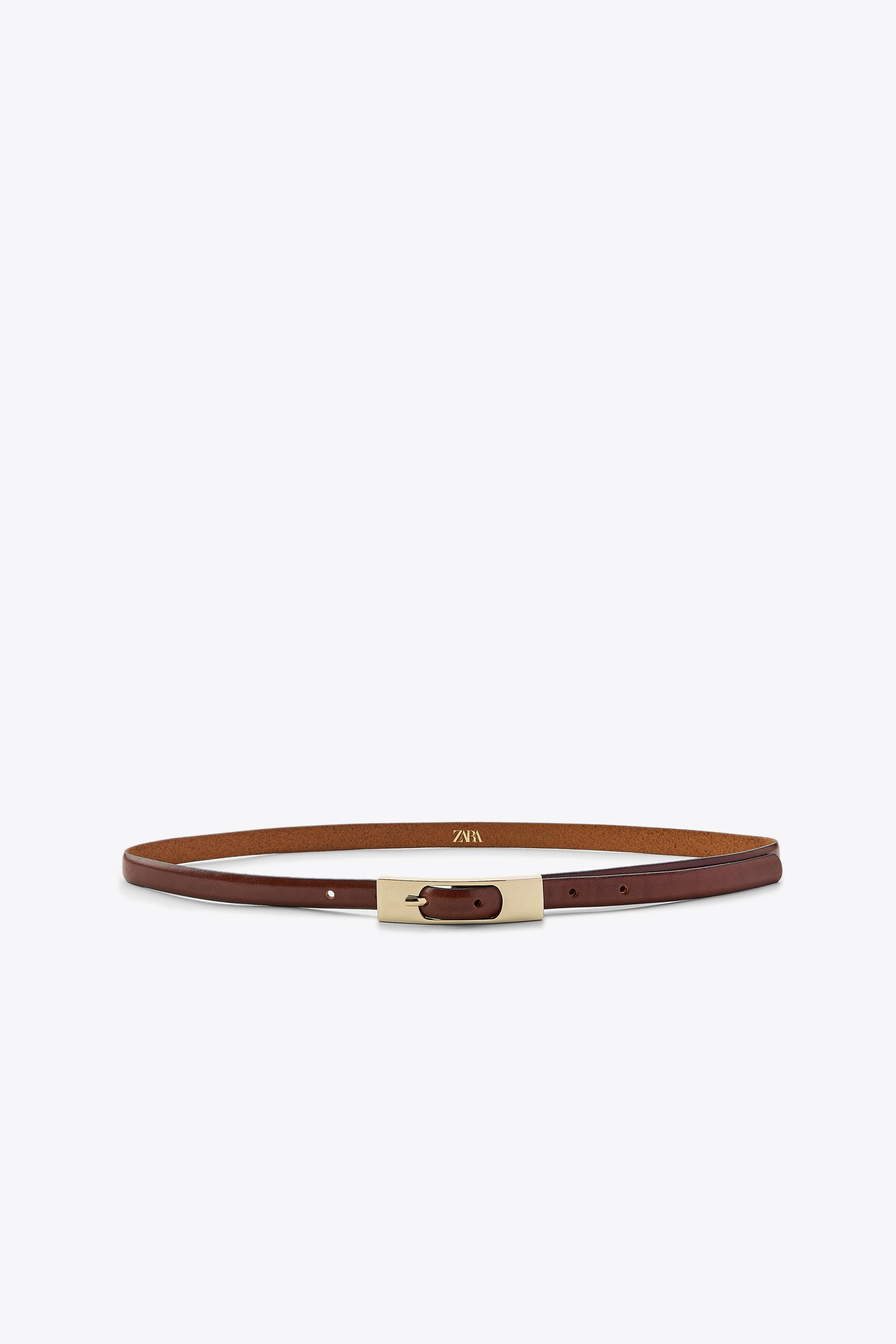 THIN BELT WITH RECTANGULAR BUCKLE