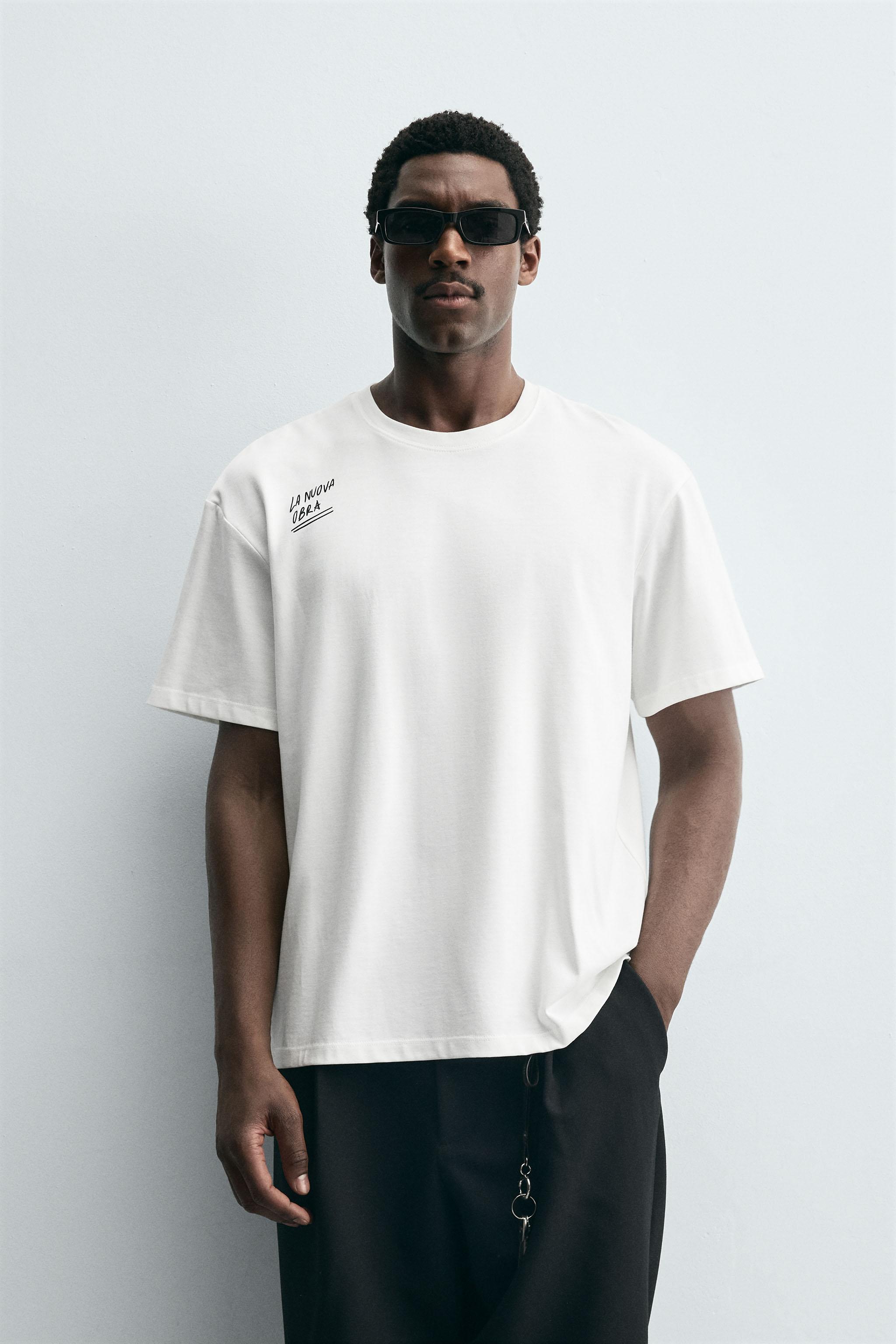 EMBROIDERED TEXT T-SHIRT