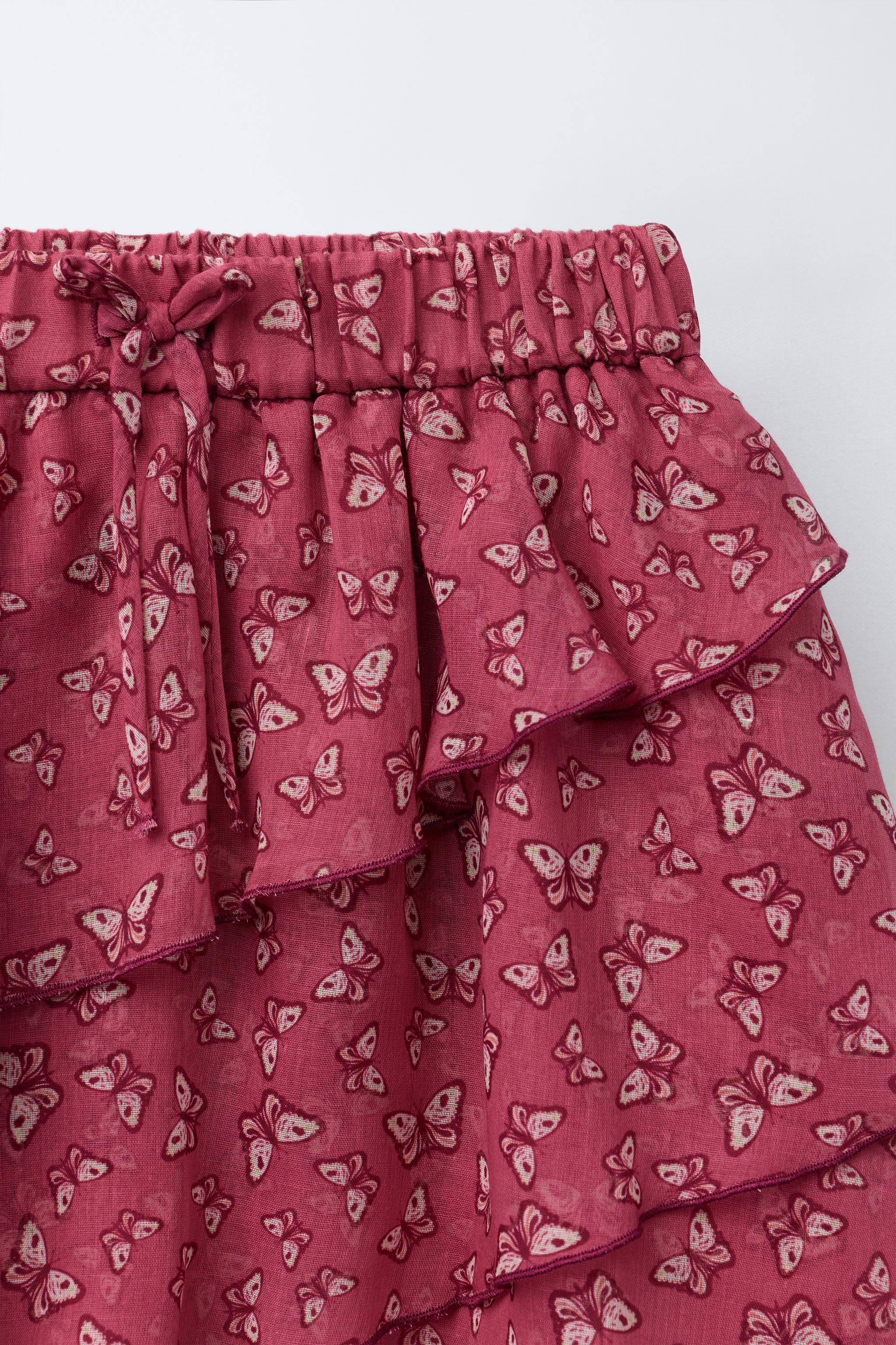 BUTTERFLY PRINT SKORT