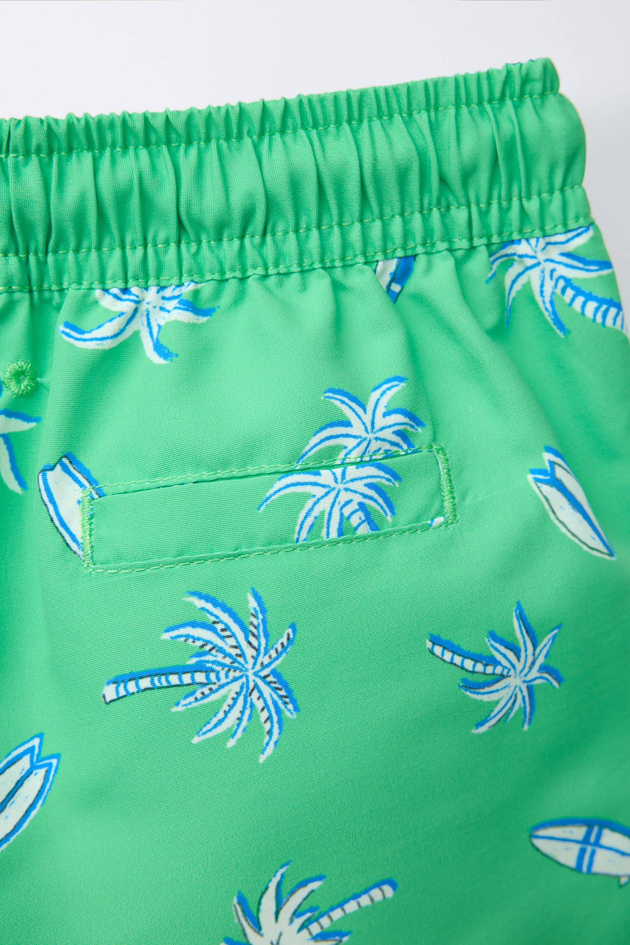 2-6 YEARS / PALM TREE SWIM SHORTS