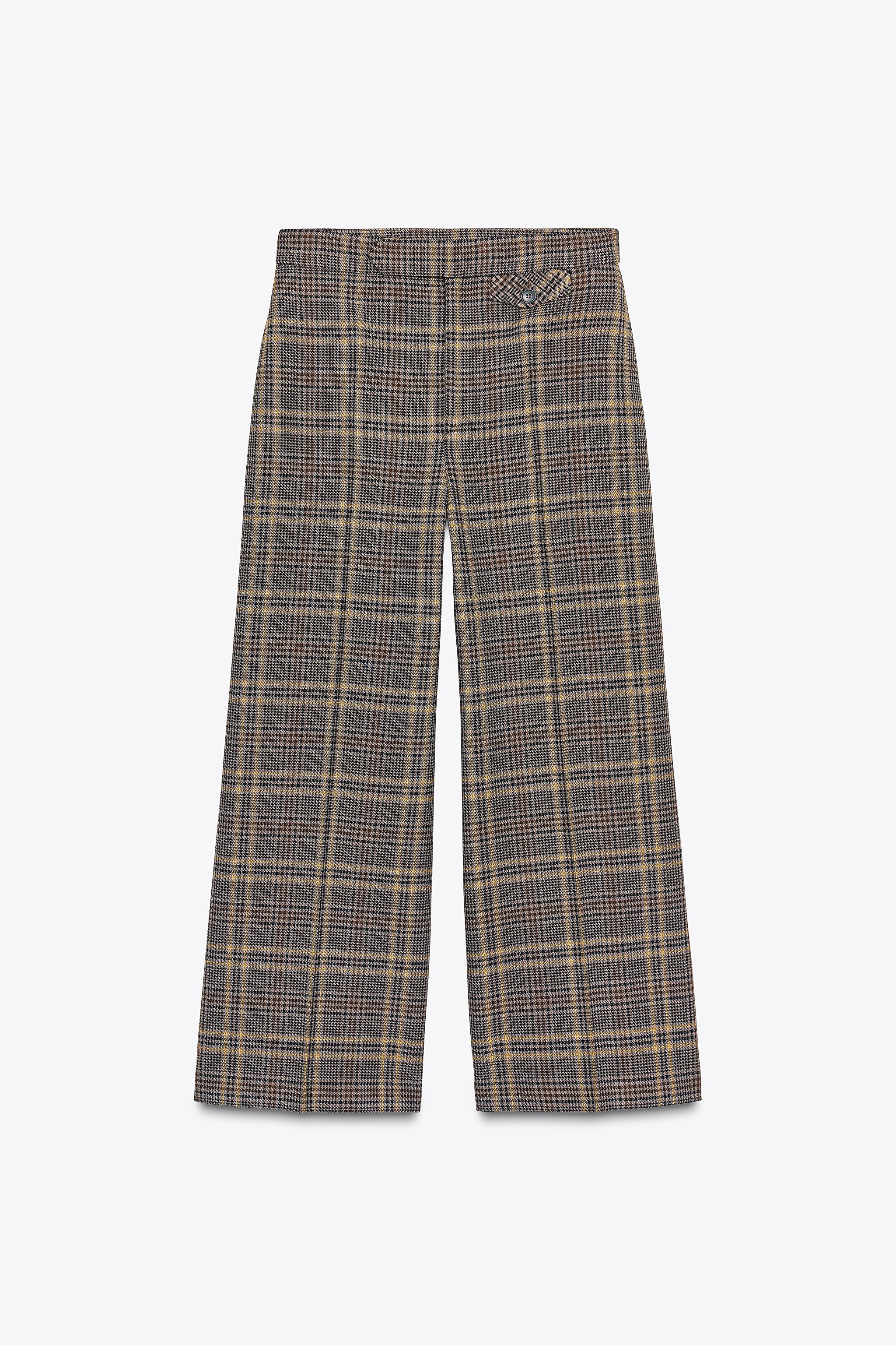 ZW COLLECTION PLAID ANKLE PANTS