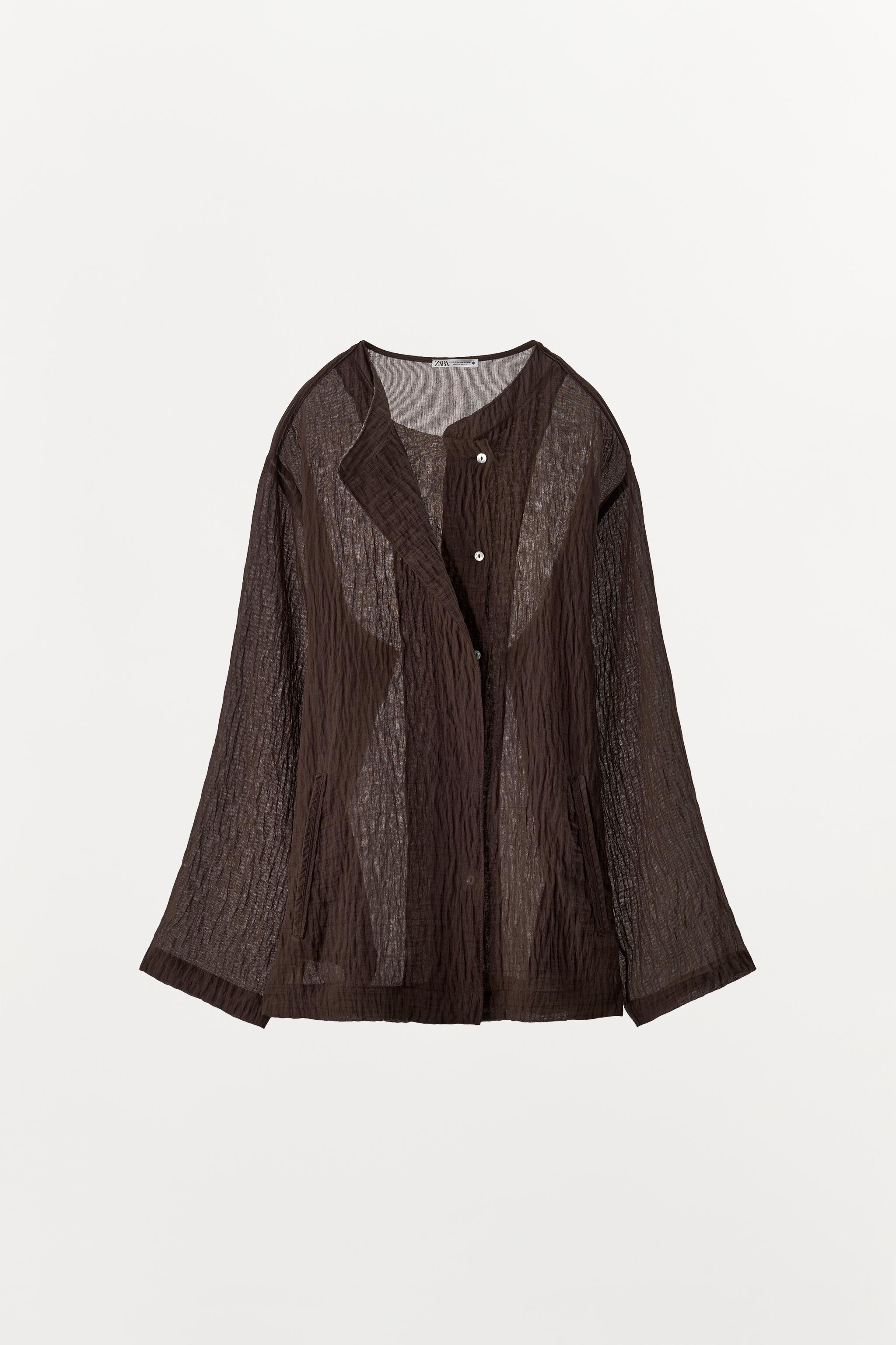 TEXTURED SHIRT WITH VISCOSE