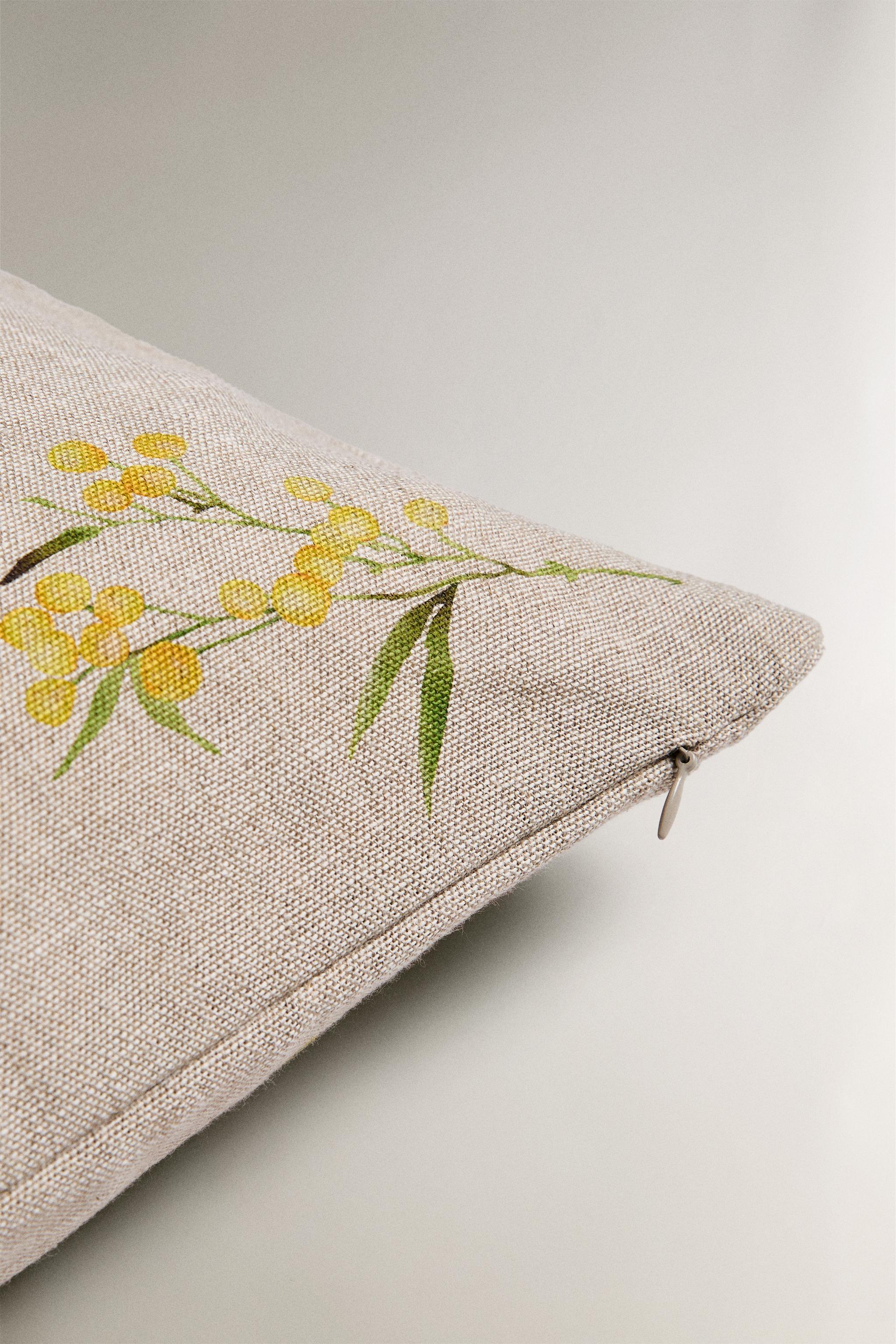 MIMOSA PRINT THROW PILLOW COVER
