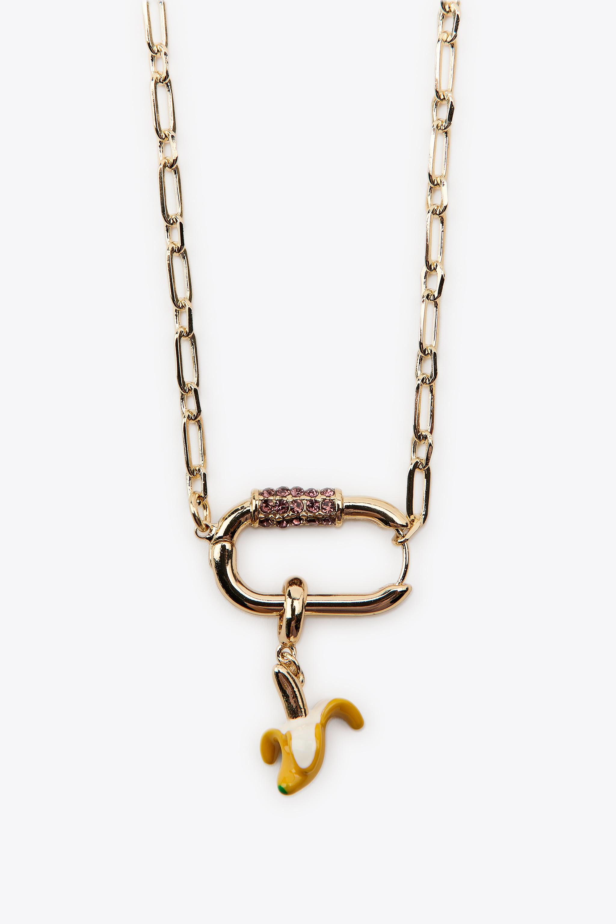 PACK OF 2 METAL CHARM NECKLACES