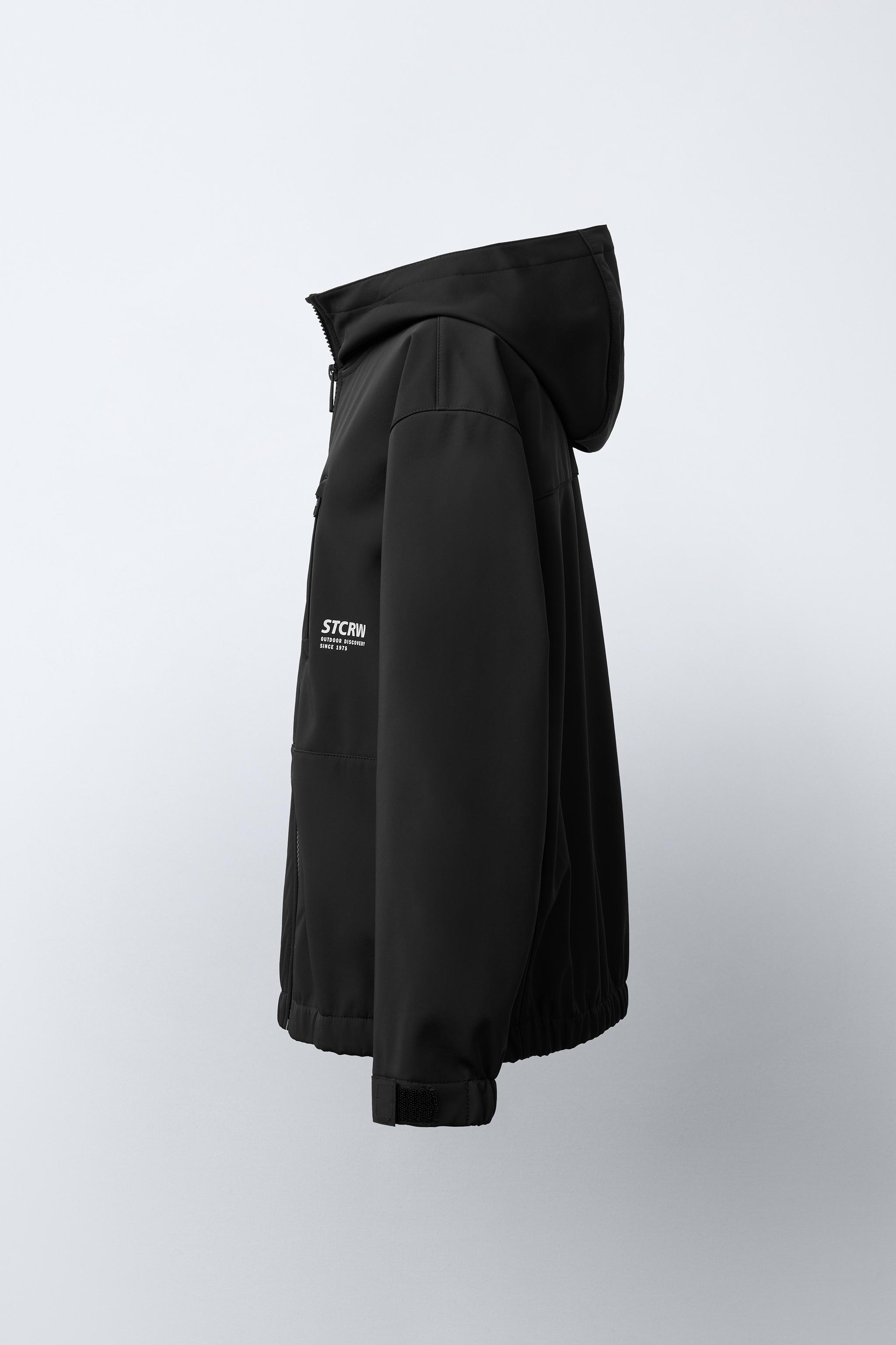 WATER REPELLENT HOODED LINED TECHNICAL JACKET