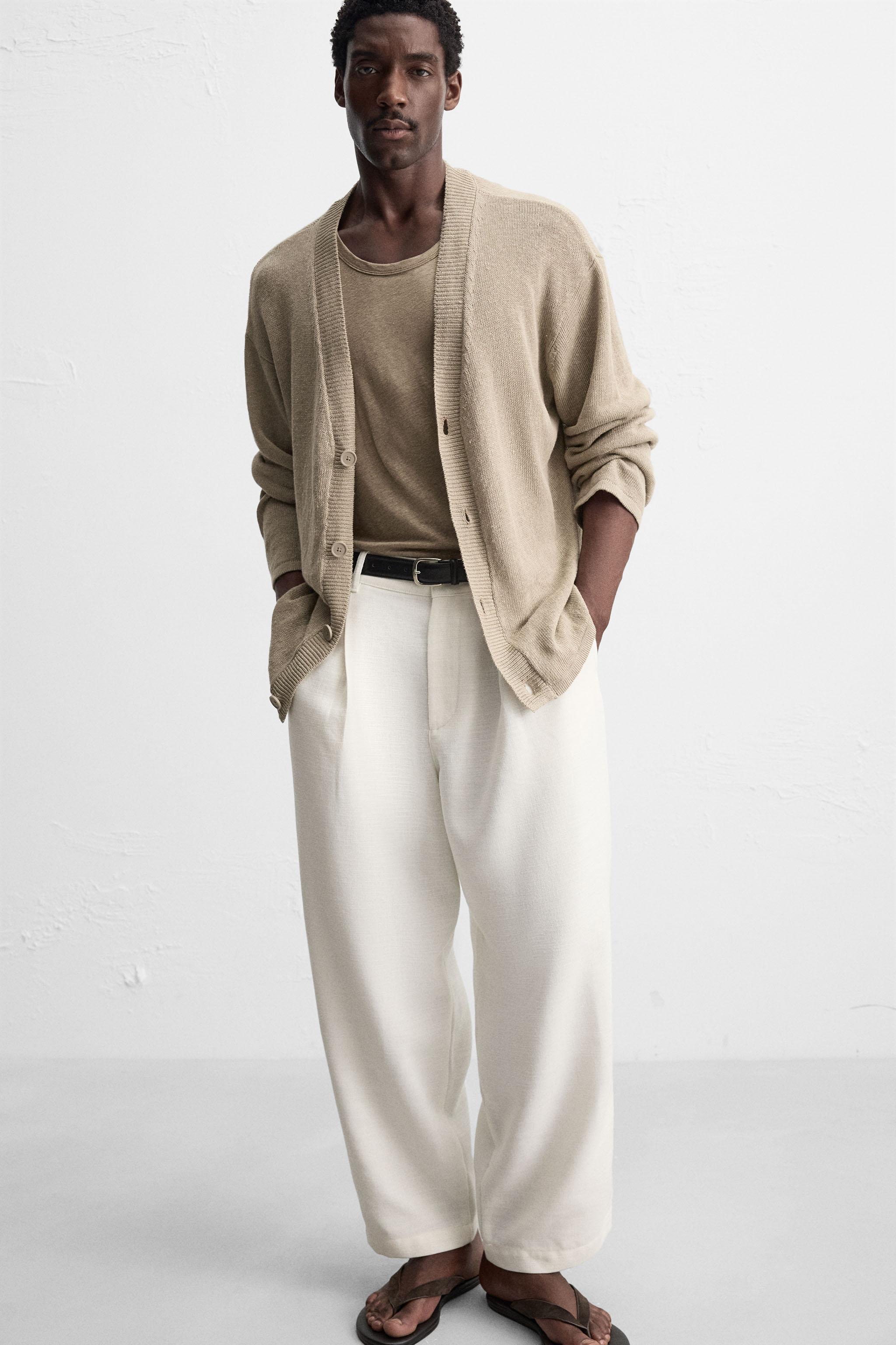 PLEATED RELAXED FIT PANTS