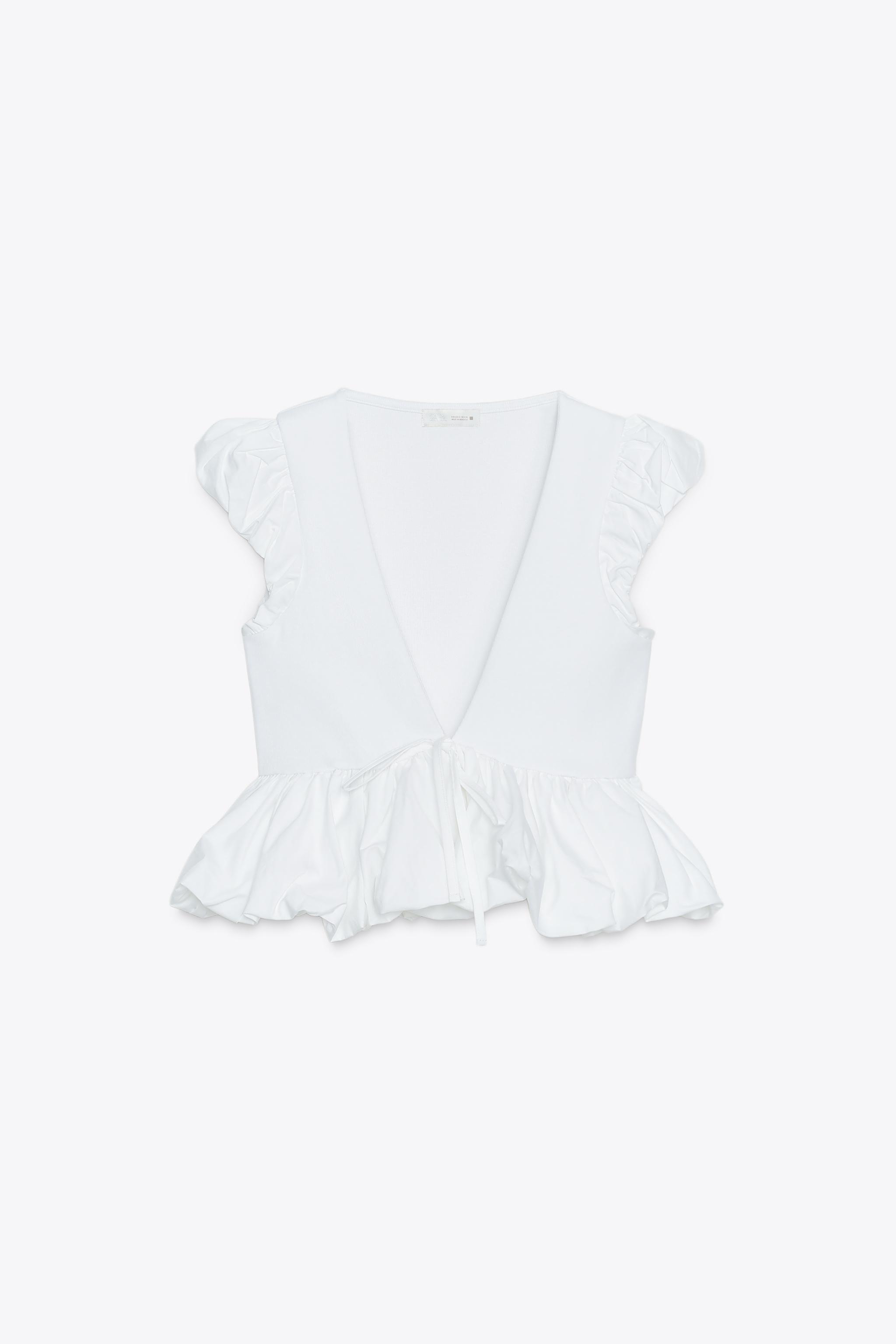 CONTRAST BOW T-SHIRT